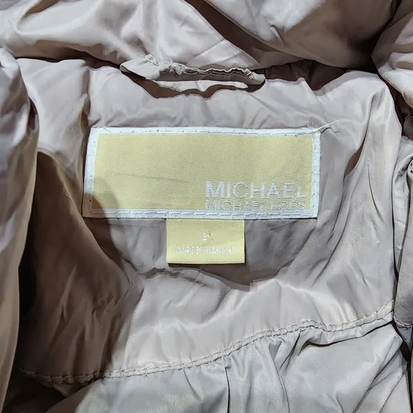 Michael Michael Kors Gray Quilted Long Jacket