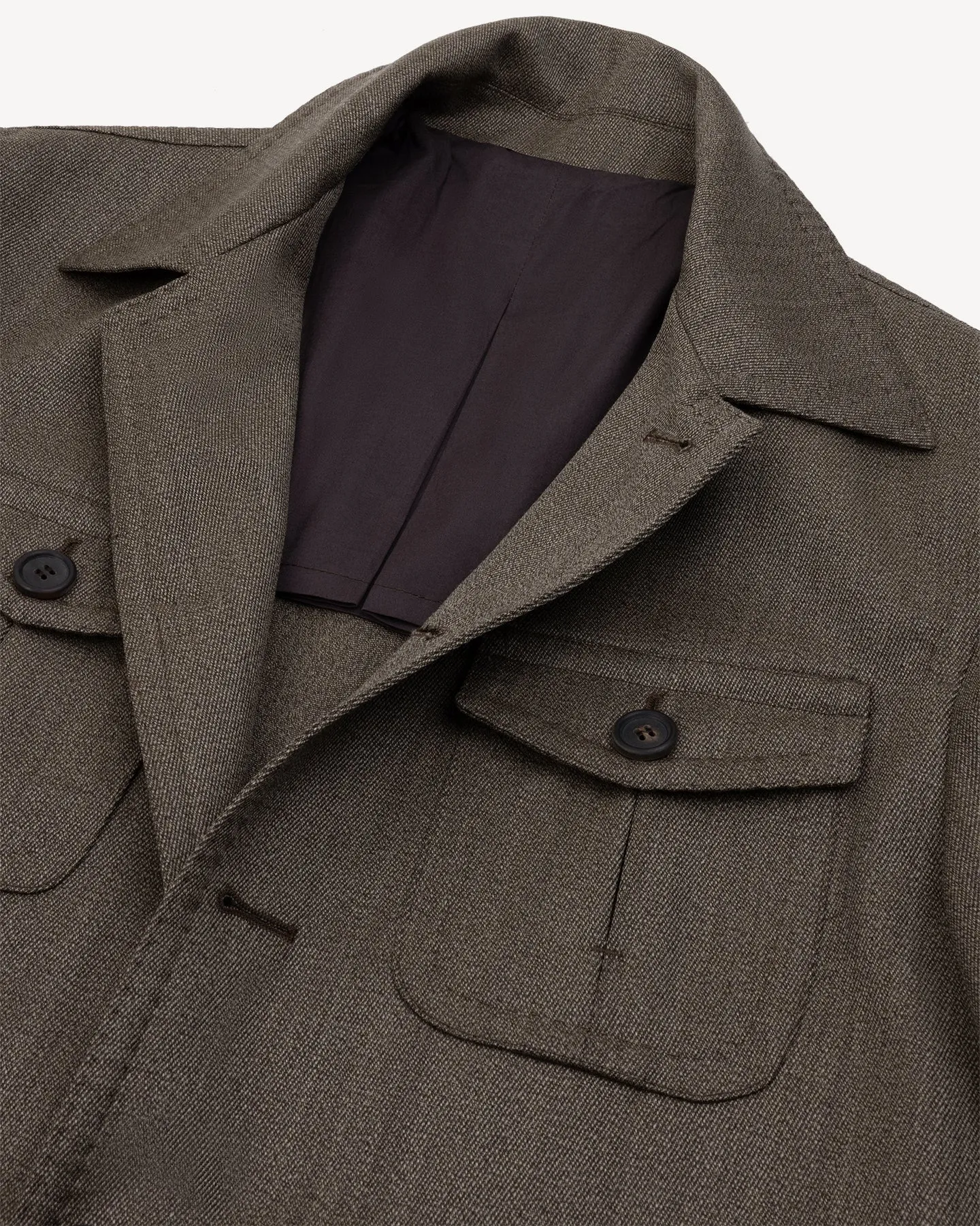 Mid Brown Covert Safari Jacket