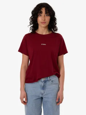 Minimal Thrills Relaxed Tee Cabernet