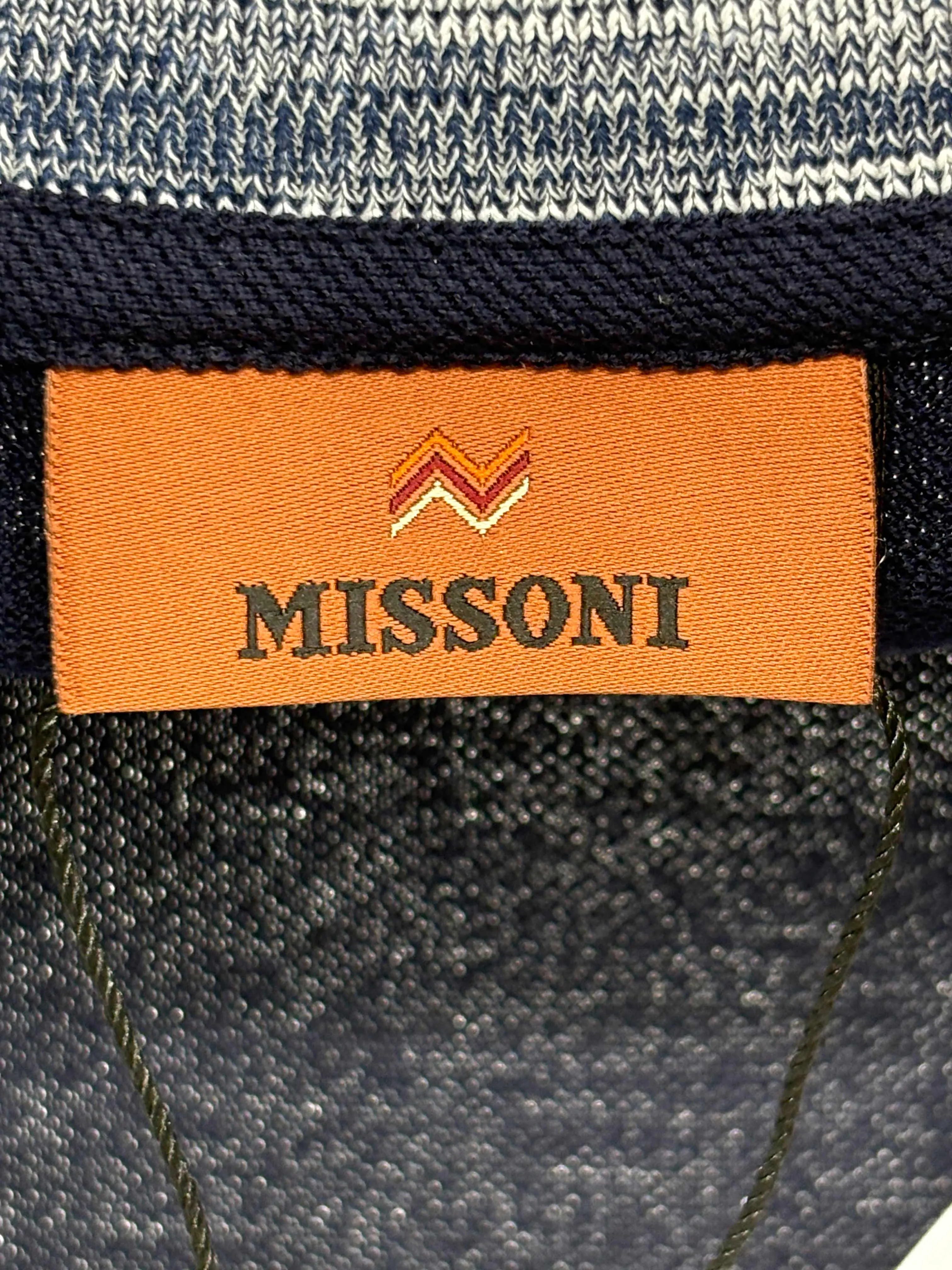 Missoni Space-Dye Polo Shirt - Navy (Unused)