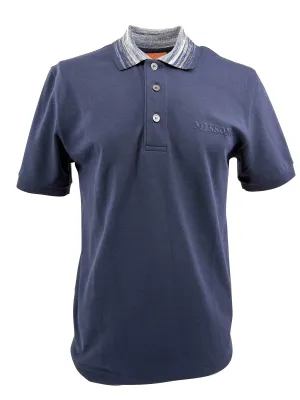 Missoni Space-Dye Polo Shirt - Navy (Unused)