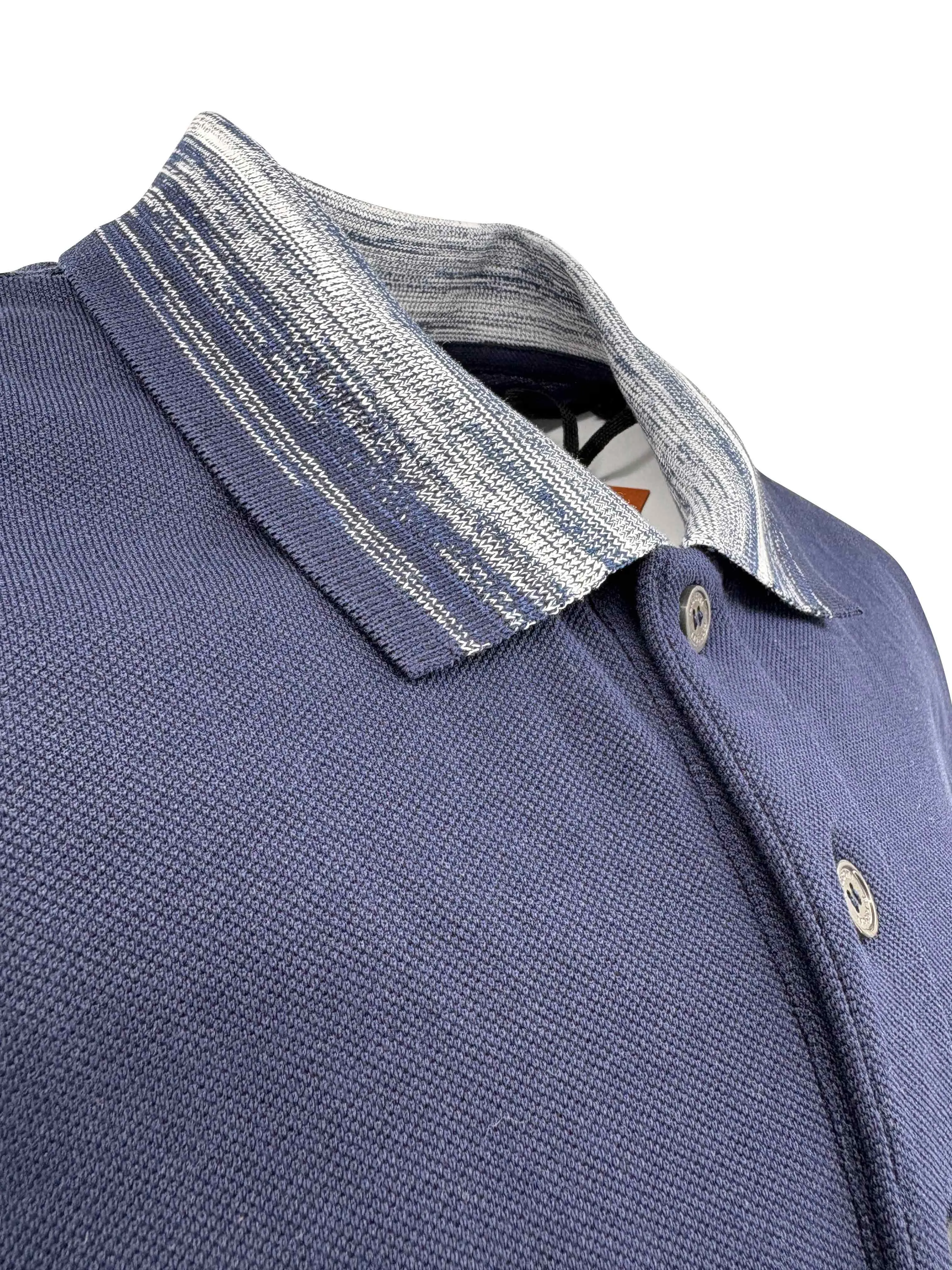 Missoni Space-Dye Polo Shirt - Navy (Unused)