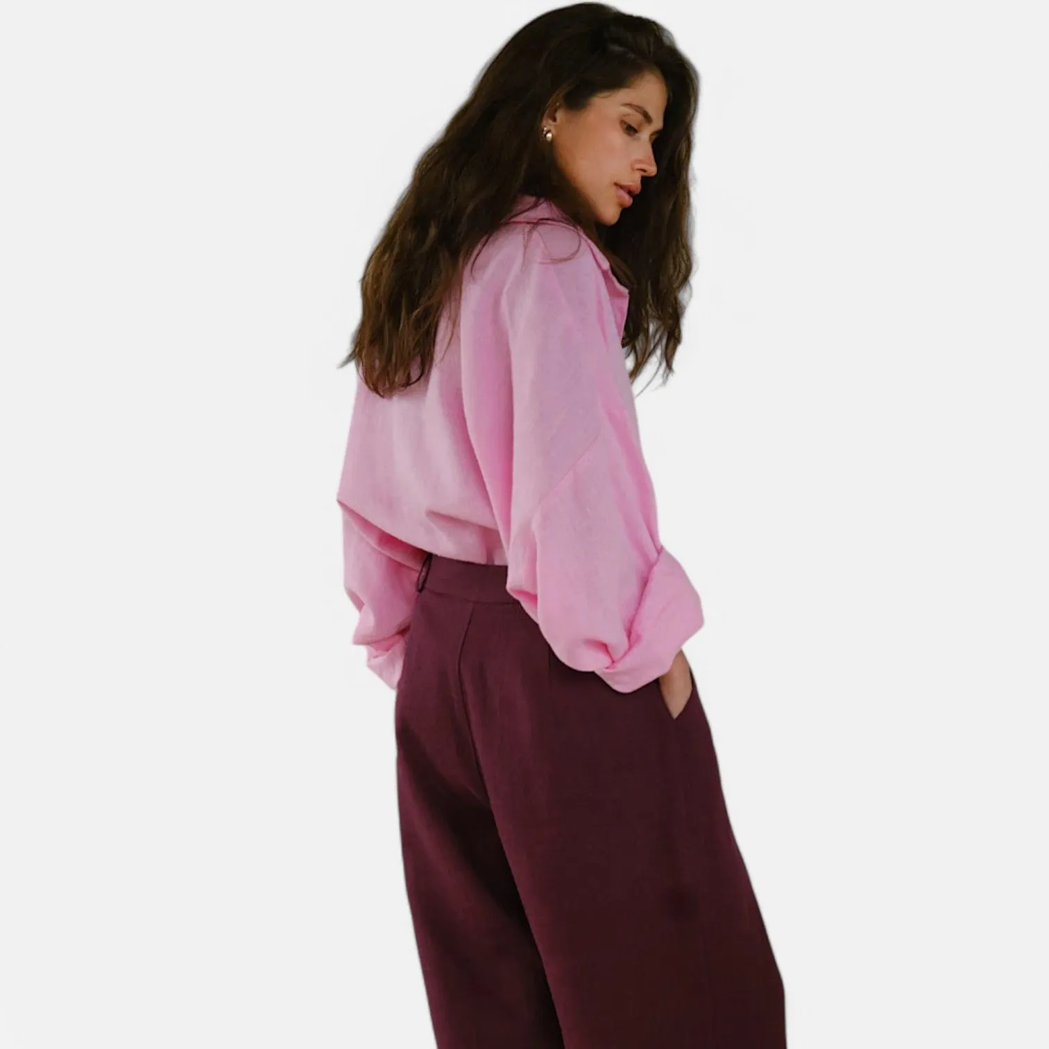 Monacogents | Linen Blend Oversize Shirt – Breezy Elegance, Effortless Chic