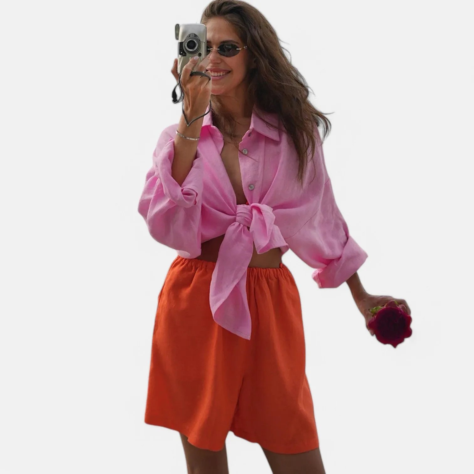 Monacogents | Linen Blend Oversize Shirt – Breezy Elegance, Effortless Chic