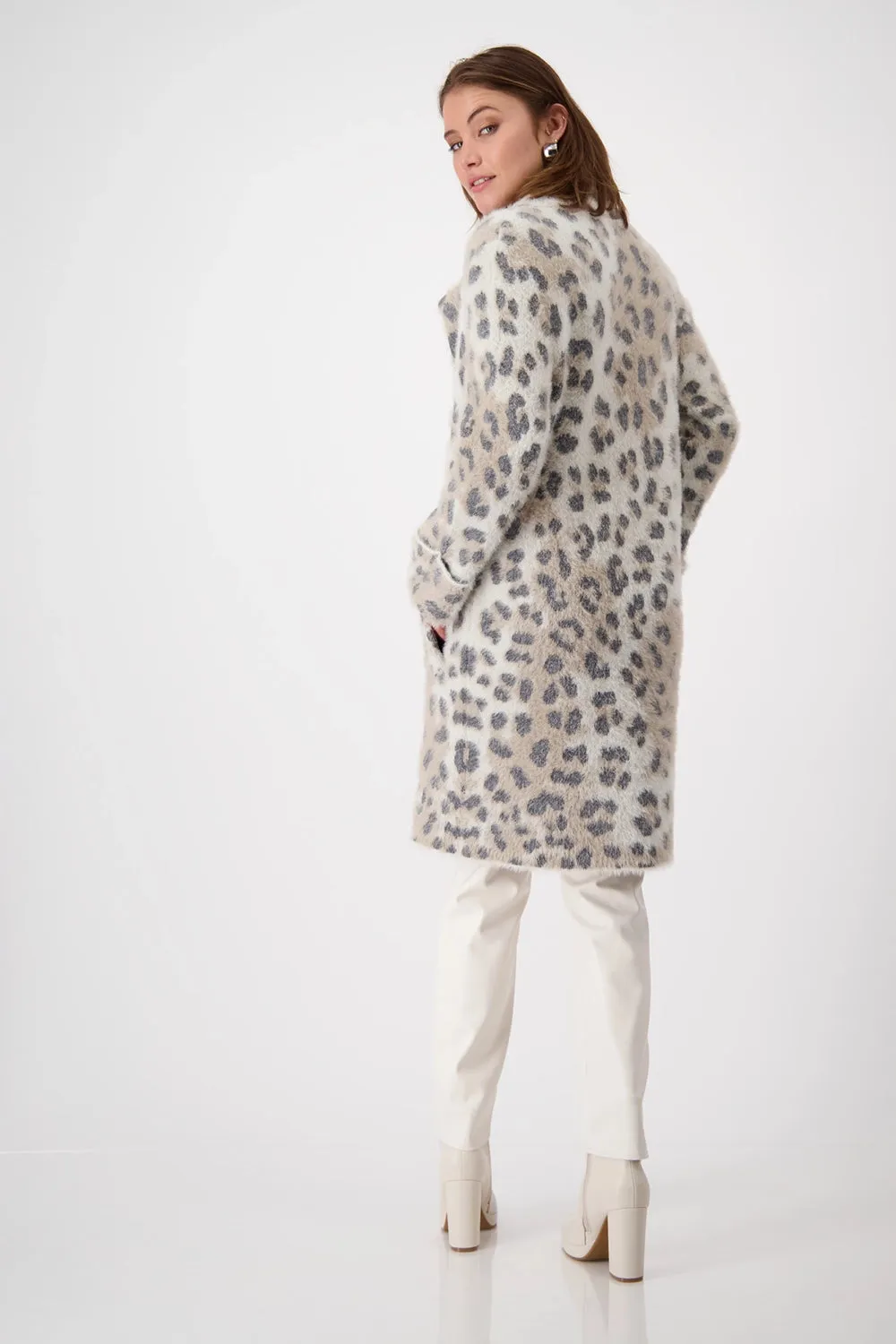 Monari Leopard Print Loose Jacket 807837