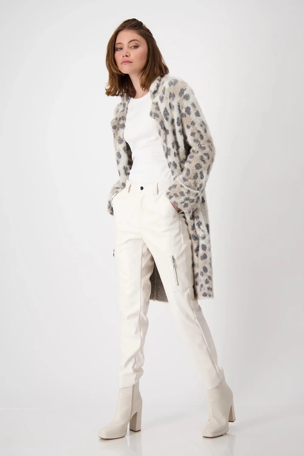 Monari Leopard Print Loose Jacket 807837