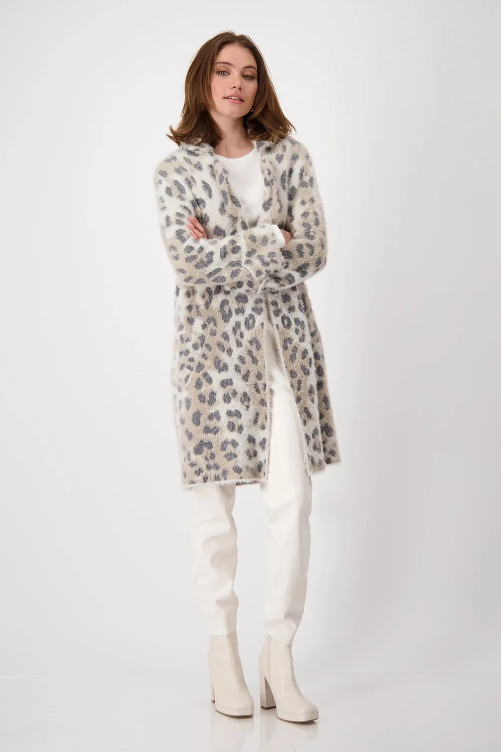 Monari Leopard Print Loose Jacket 807837