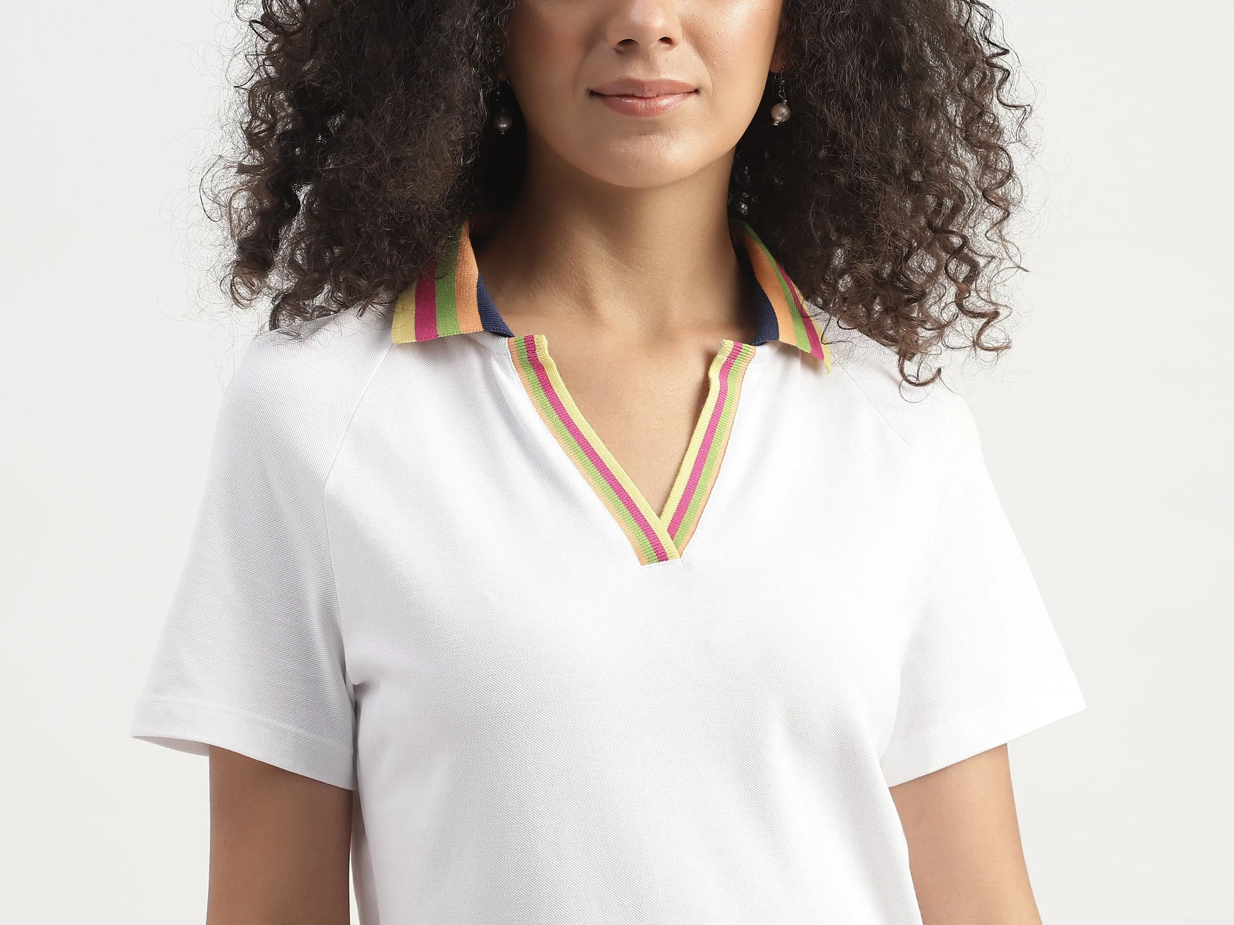 Monotone Slim Fit Polo Shirt Dress