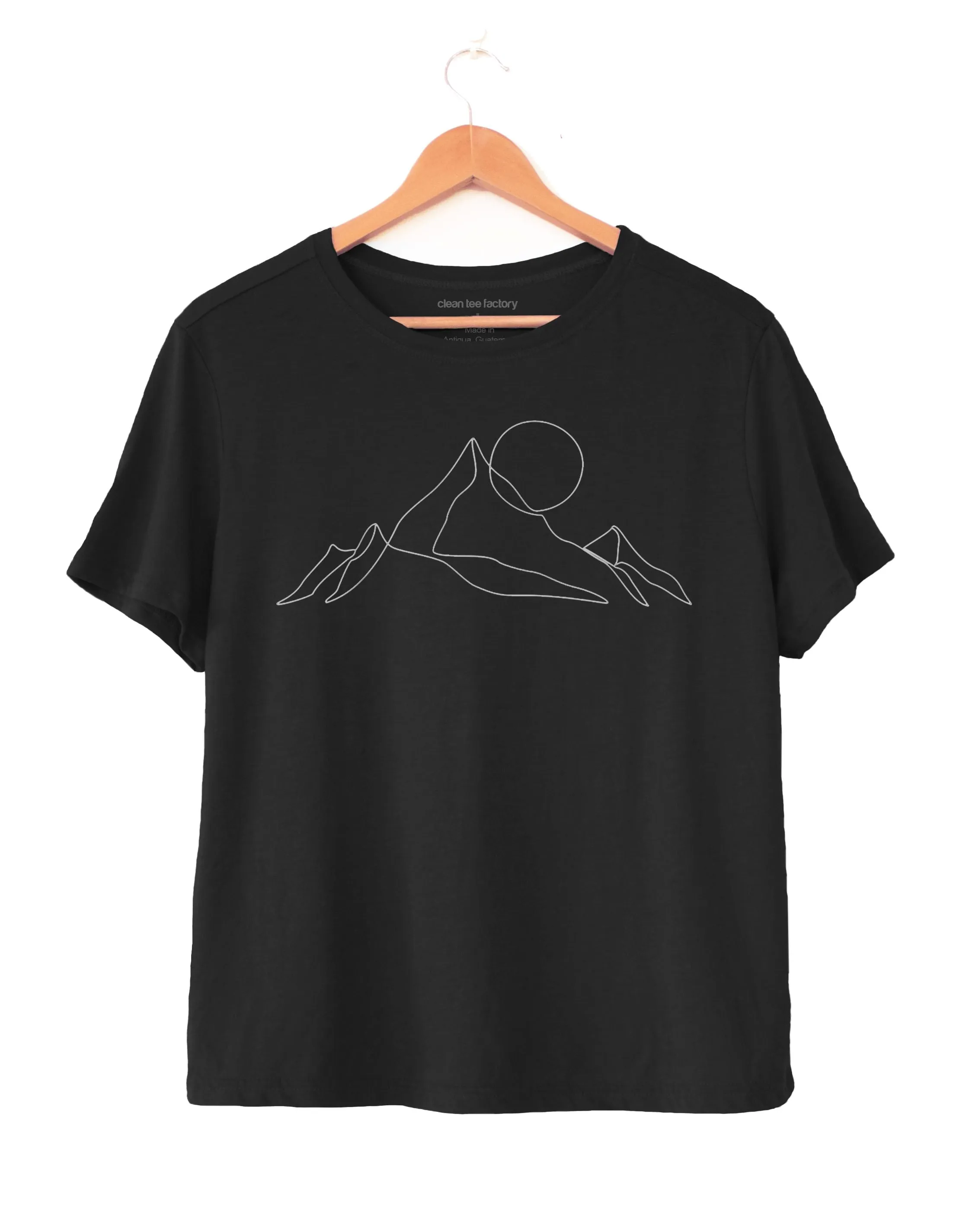 MOUNTAINS - Women's Boxy Tee in Butter Soft Cotton/Modal