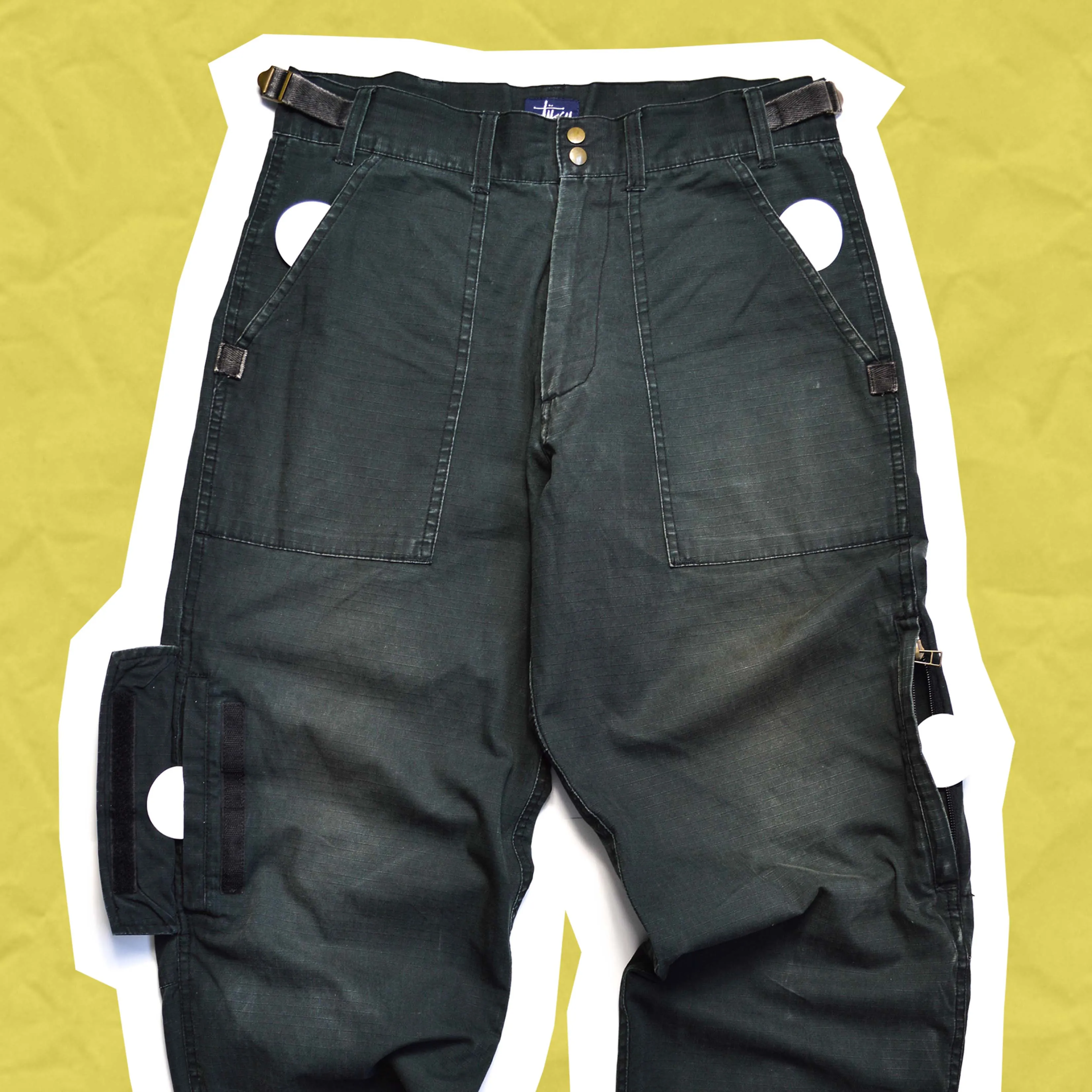 Multi-Pocket Tactical Asymmetrical Ripstop Cargo Pants (30)