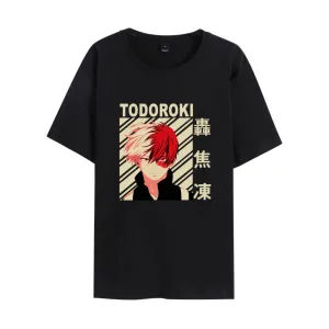 My Hero Academia Shoto Todoroki Anime T-shirt (Unisex) round-neck