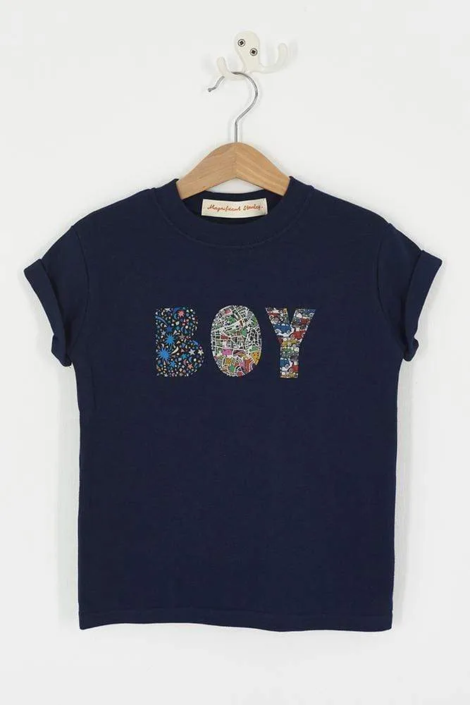 Name T-Shirt in Mixed Liberty Prints