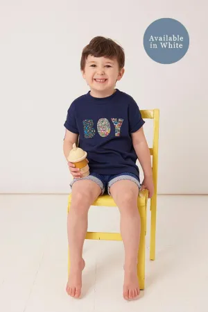 Name T-Shirt in Mixed Liberty Prints