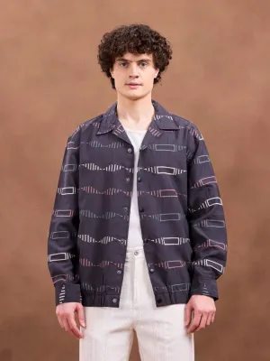 Navy Embroidery Jacket
