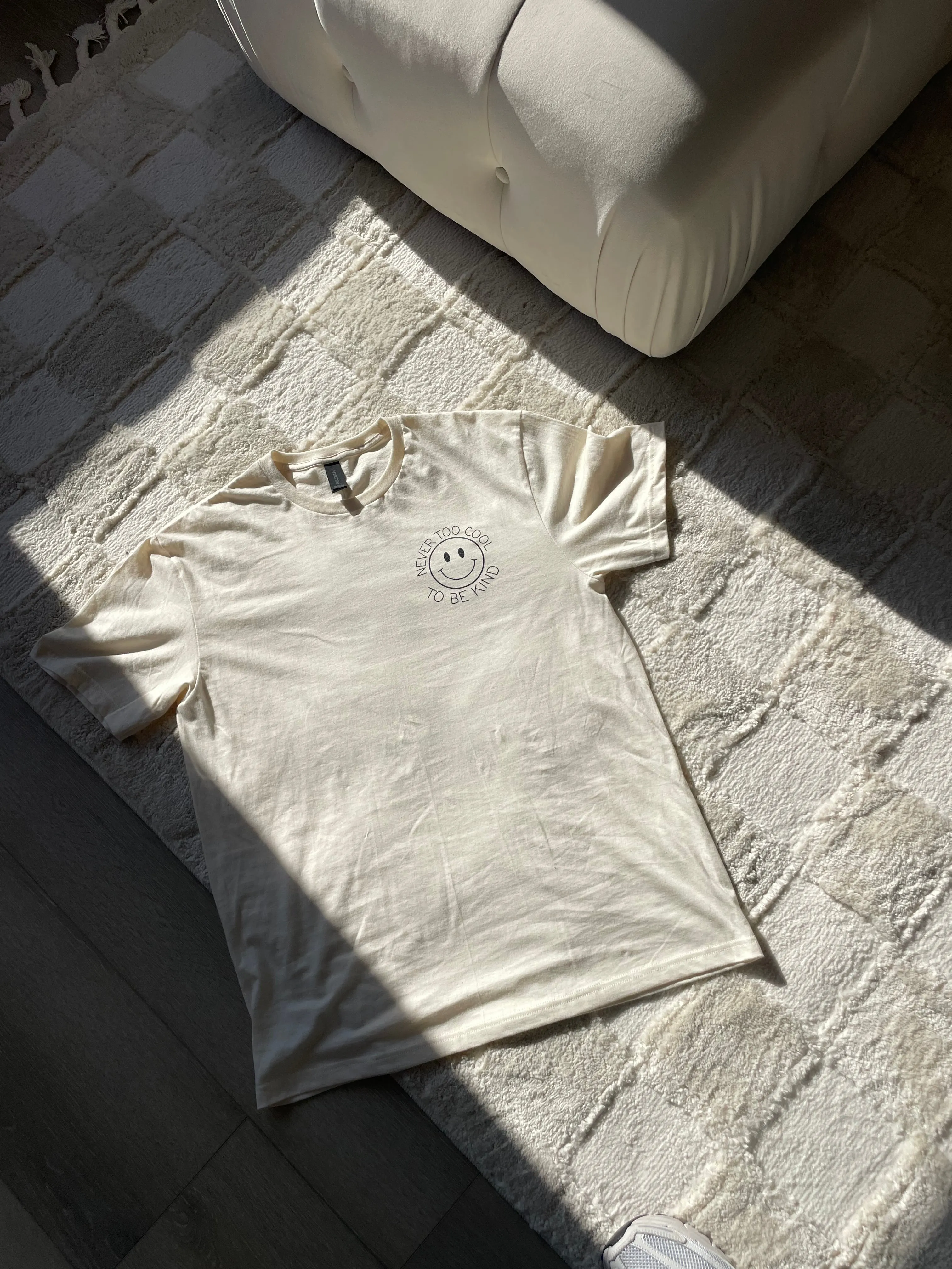 never too cool to be kind tee