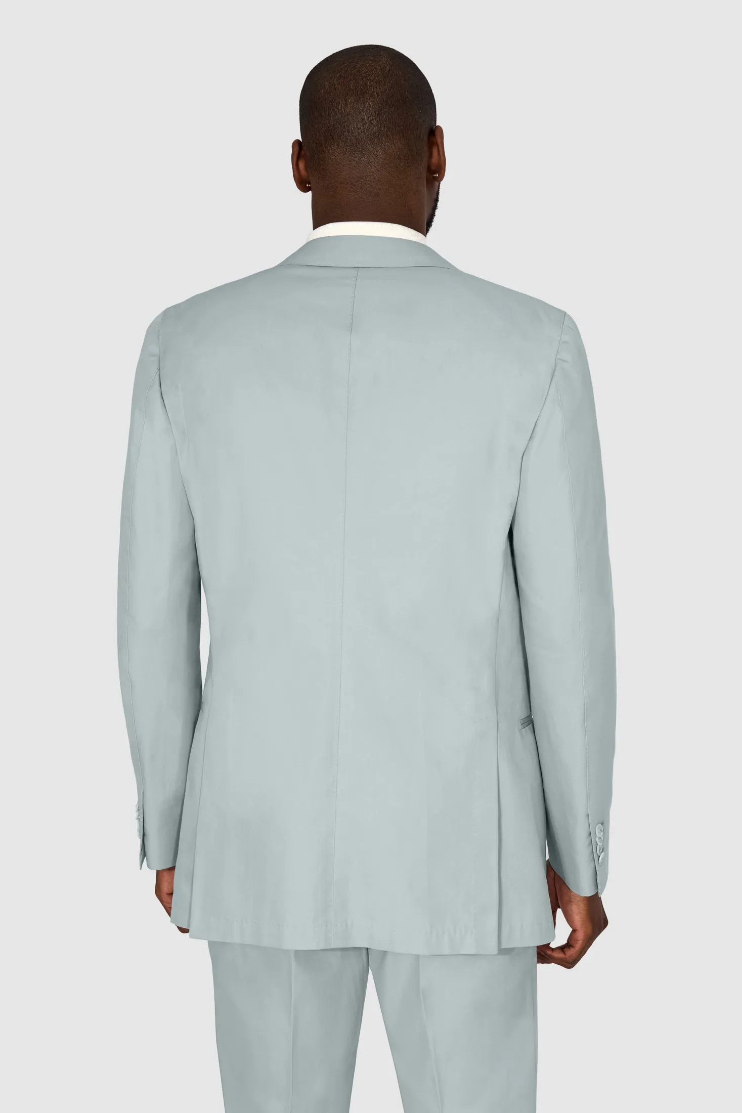 New Suitsupply Havana Cyan Blue Pure Cotton Unlined 3 Roll 2 Suit - Many Sizes Available (FINAL SALE)