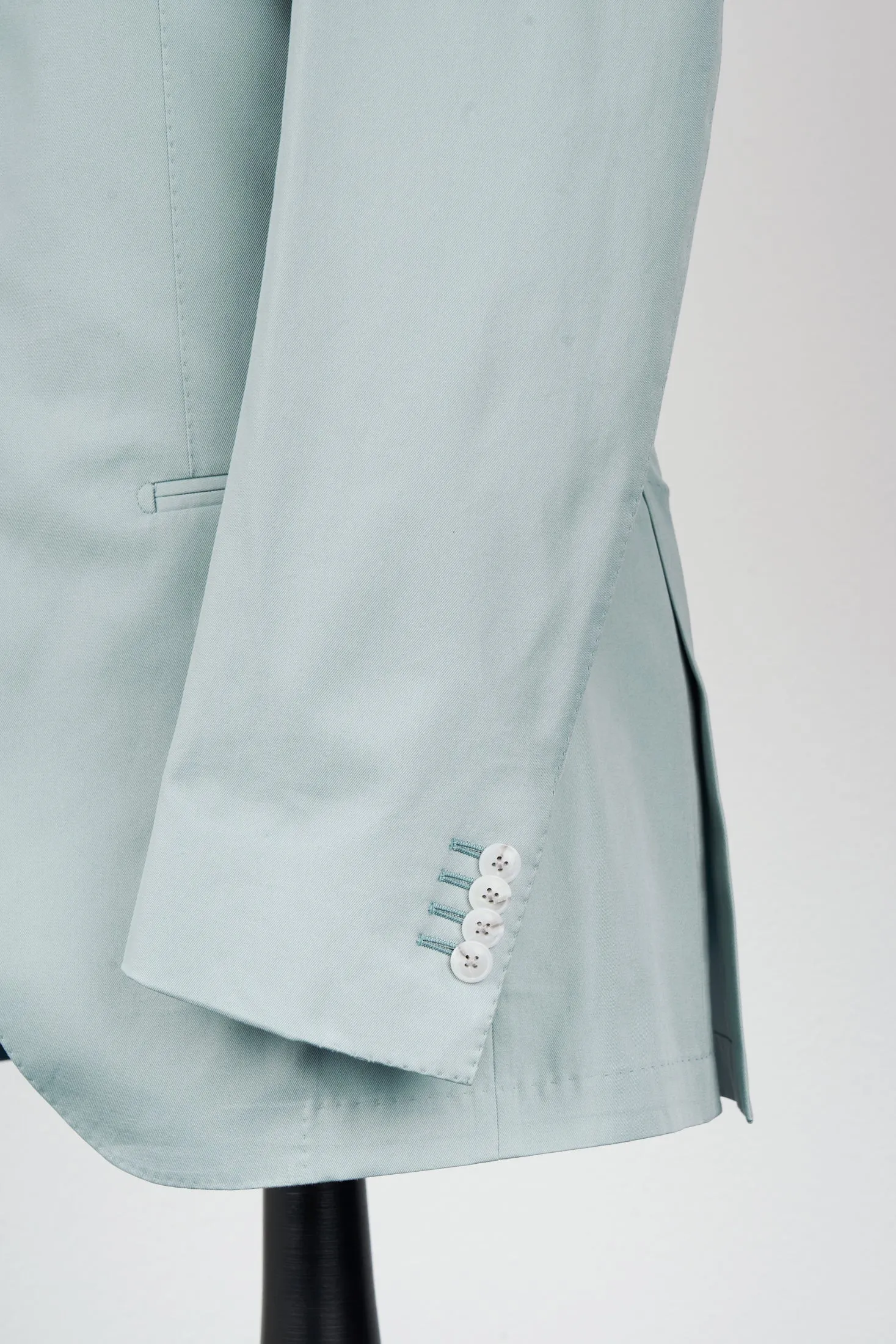 New Suitsupply Havana Cyan Blue Pure Cotton Unlined 3 Roll 2 Suit - Many Sizes Available (FINAL SALE)