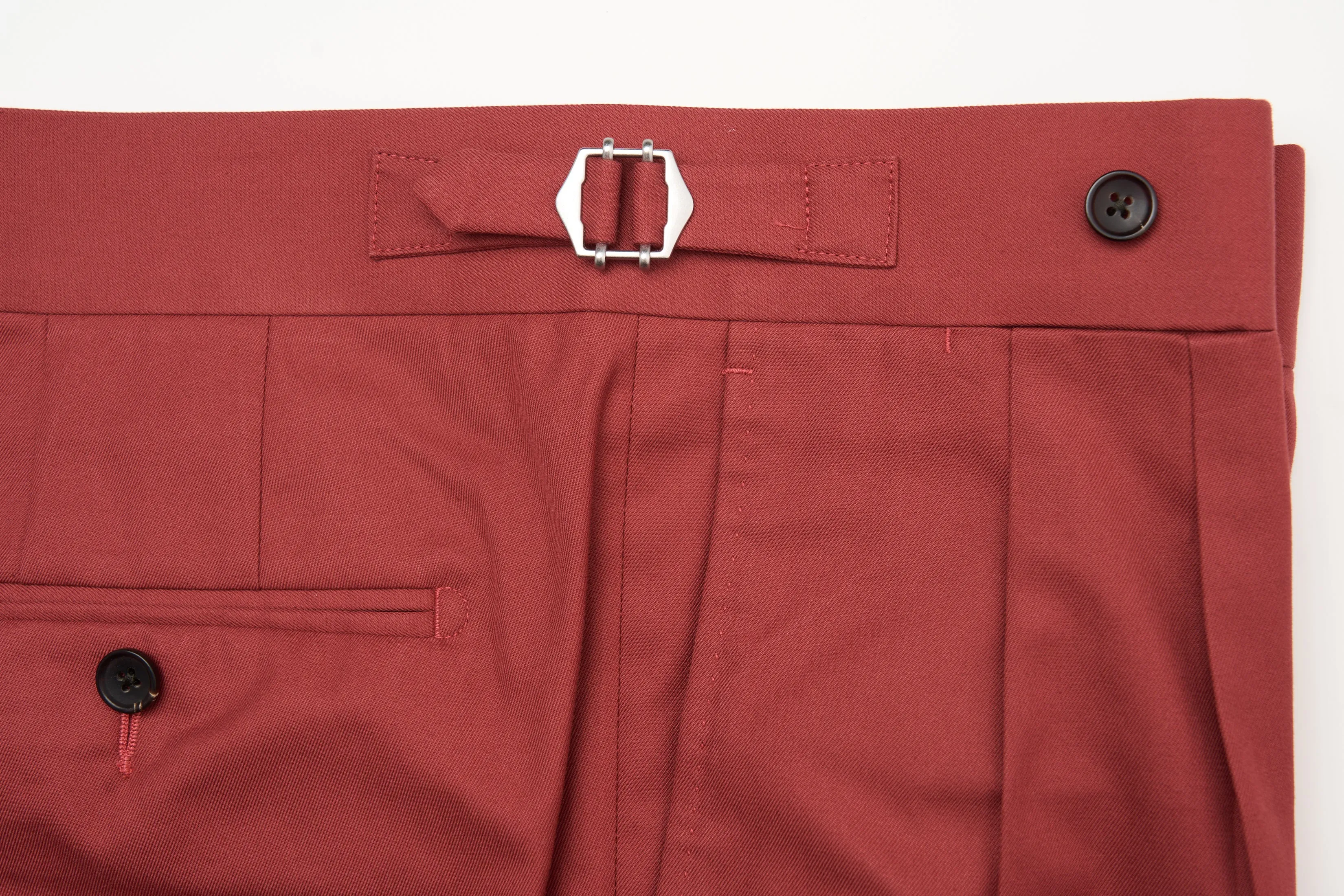 New Suitsupply Havana Raspberry Red Pure Cotton Wide Lapel Suit - 38R, 40R, 42R, 44R