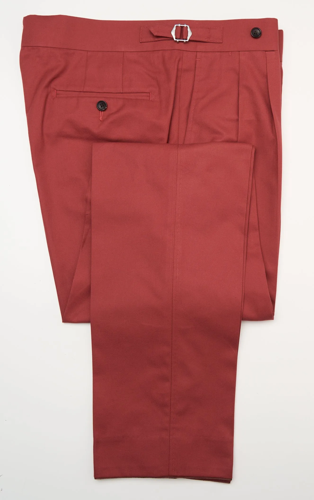 New Suitsupply Havana Raspberry Red Pure Cotton Wide Lapel Suit - 38R, 40R, 42R, 44R