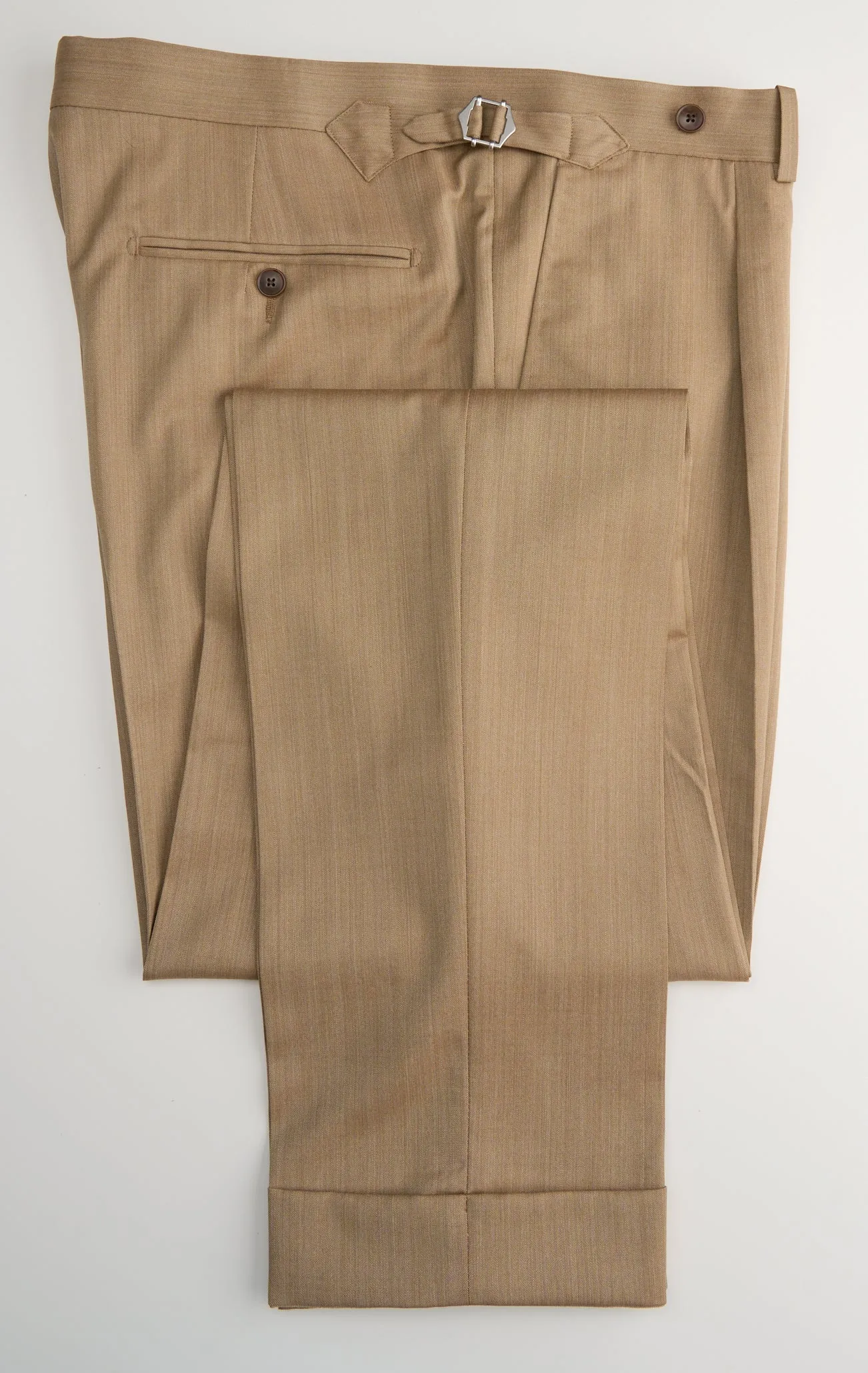 New Suitsupply Havana Tulip Mid Brown Herringbone Pure Wool Unlined Suit - Size 36S, 36R, 38R, 40S, 40R, 40L, 42S, 42R, 44S, 44R, 48R