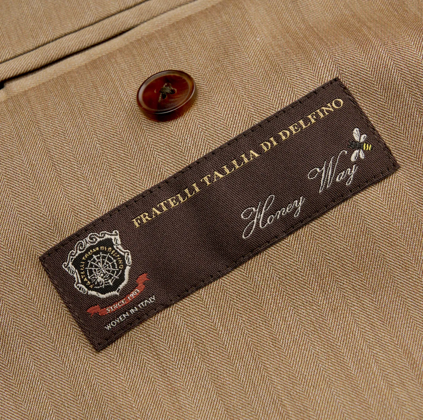 New Suitsupply Havana Tulip Mid Brown Herringbone Pure Wool Unlined Suit - Size 36S, 36R, 38R, 40S, 40R, 40L, 42S, 42R, 44S, 44R, 48R