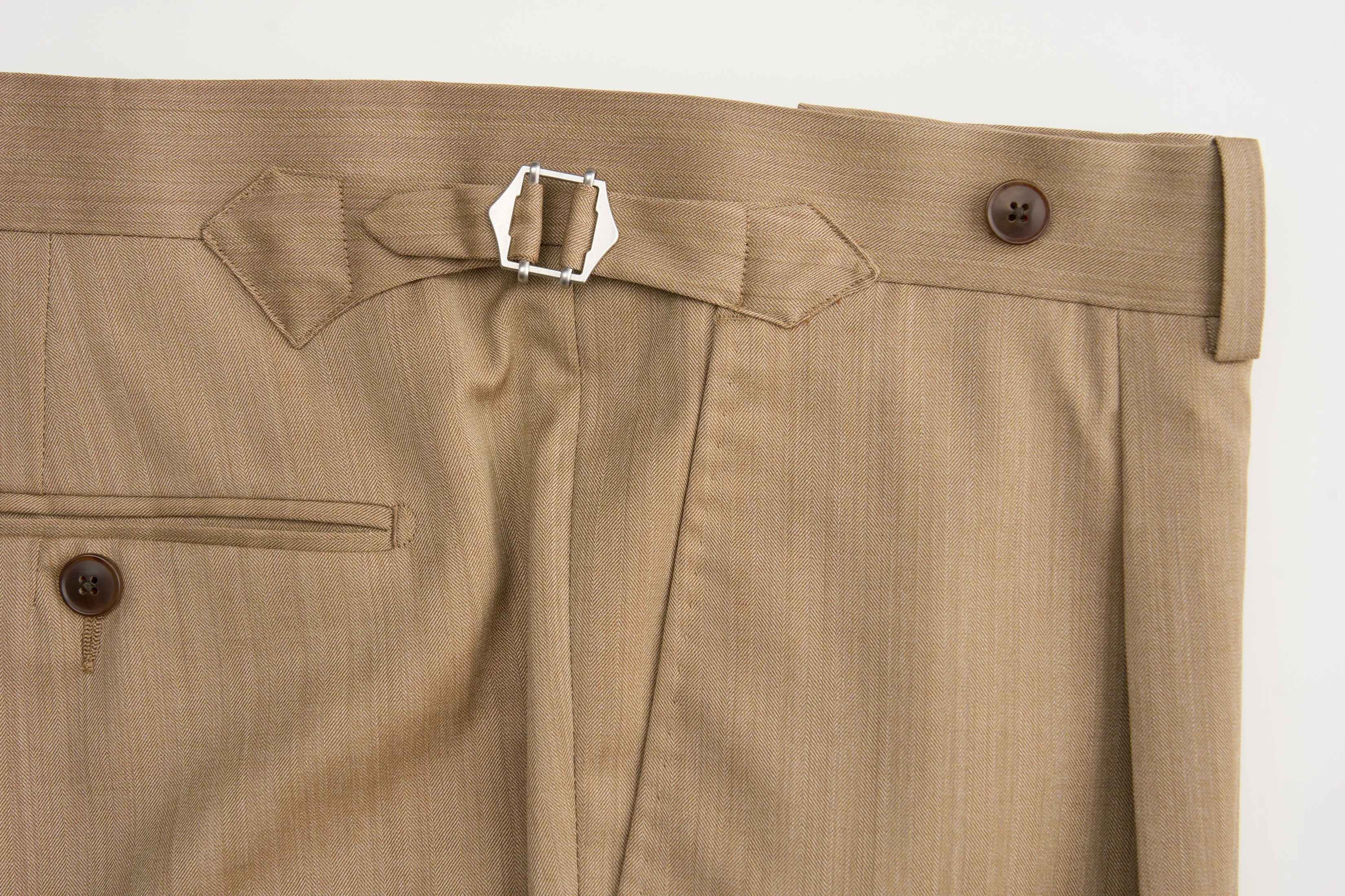 New Suitsupply Havana Tulip Mid Brown Herringbone Pure Wool Unlined Suit - Size 36S, 36R, 38R, 40S, 40R, 40L, 42S, 42R, 44S, 44R, 48R