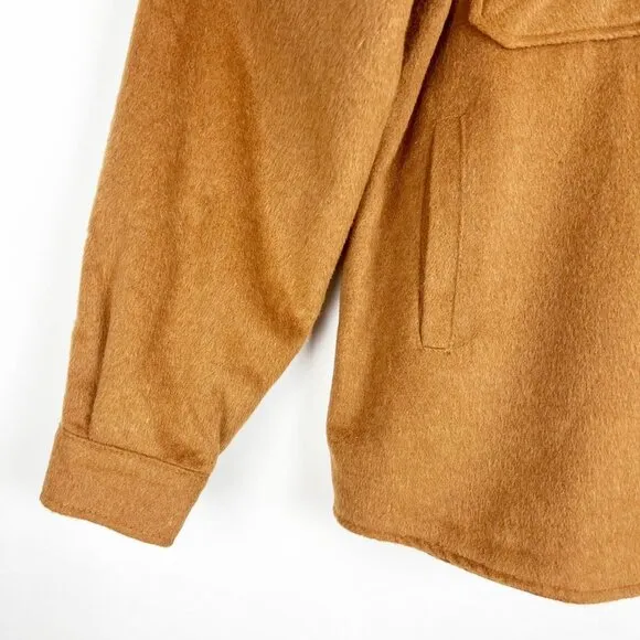 NWT Thread &amp; Supply Polar Fleece Shacket. Toasted Coconut. Size XL
