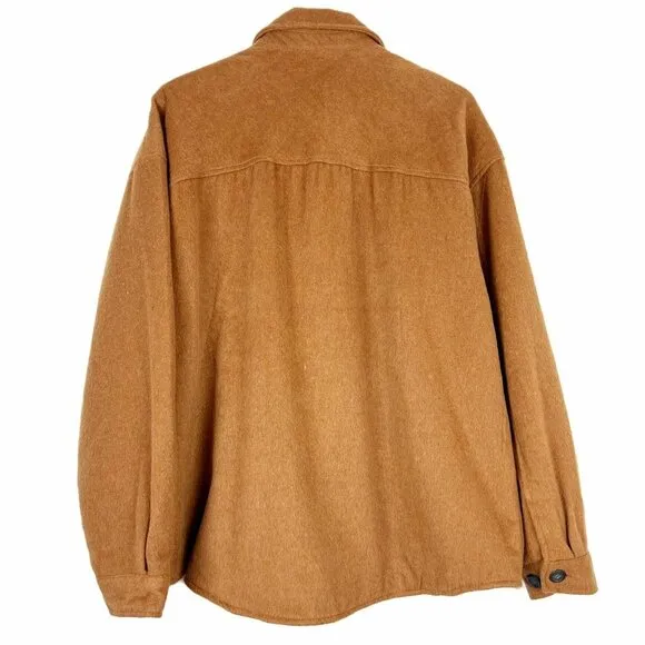 NWT Thread &amp; Supply Polar Fleece Shacket. Toasted Coconut. Size XL