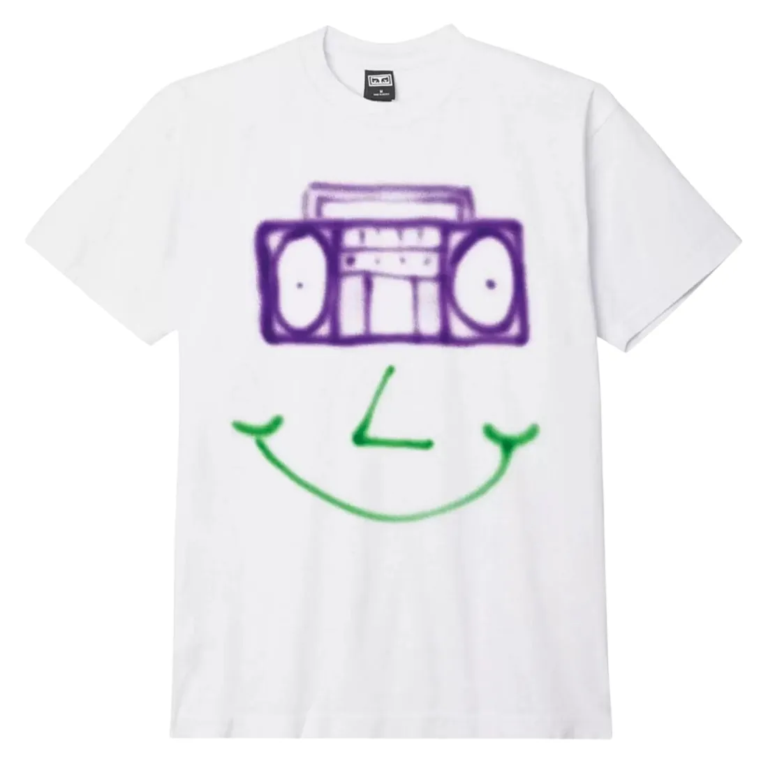 Obey Happy Boombox T-Shirt - White
