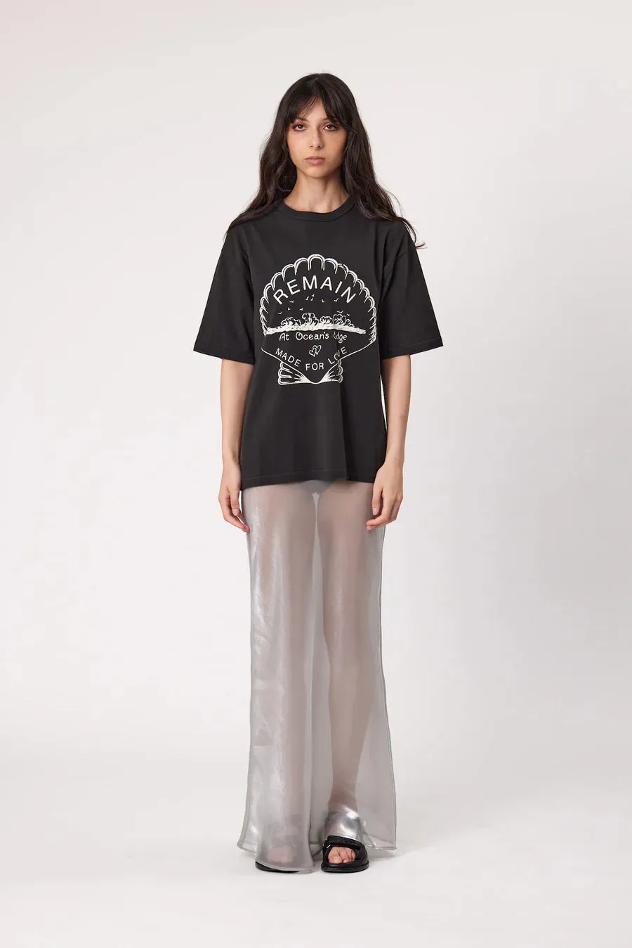 Ocean's Edge Tee Washed Blk