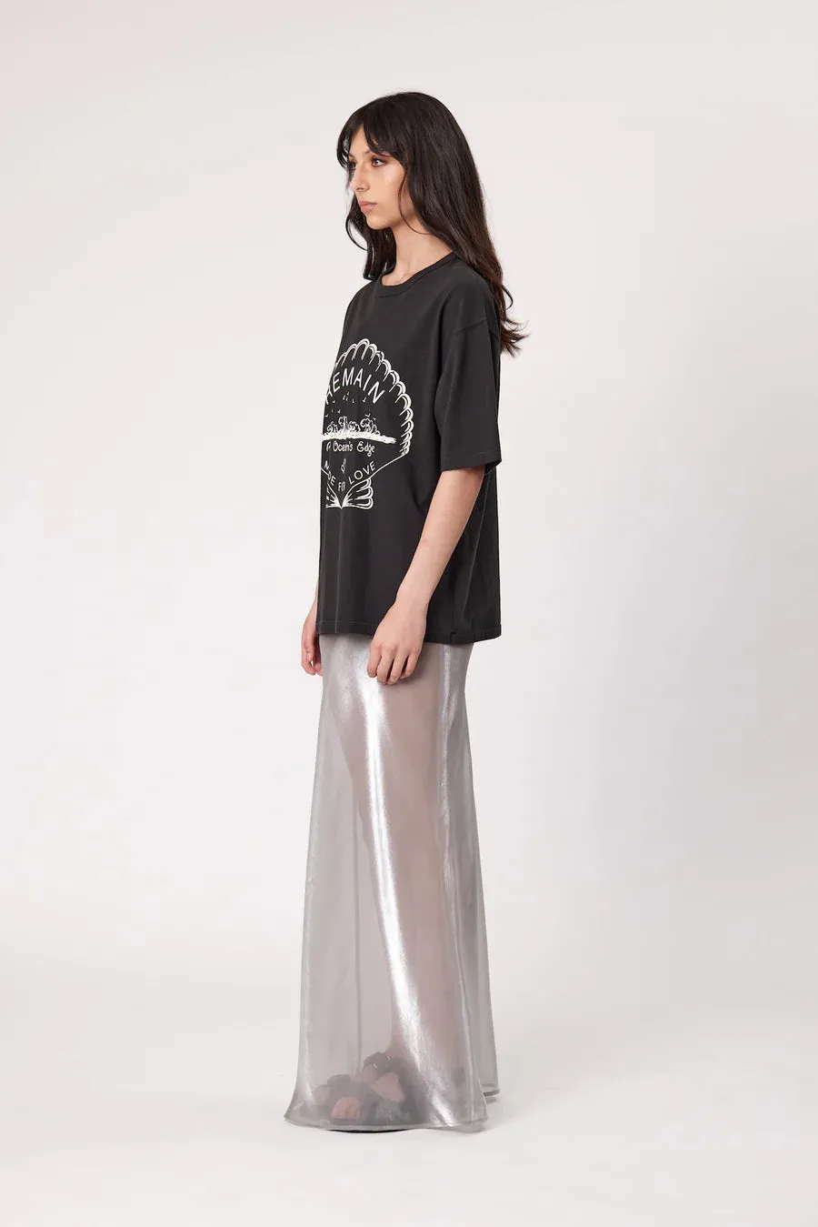 Ocean's Edge Tee Washed Blk