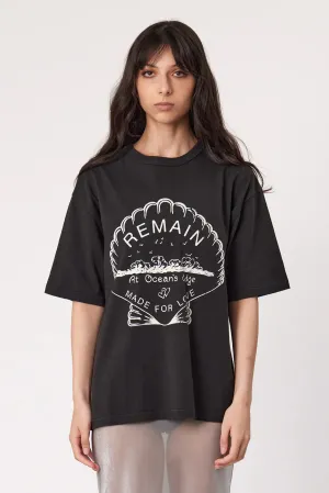 Ocean's Edge Tee Washed Blk