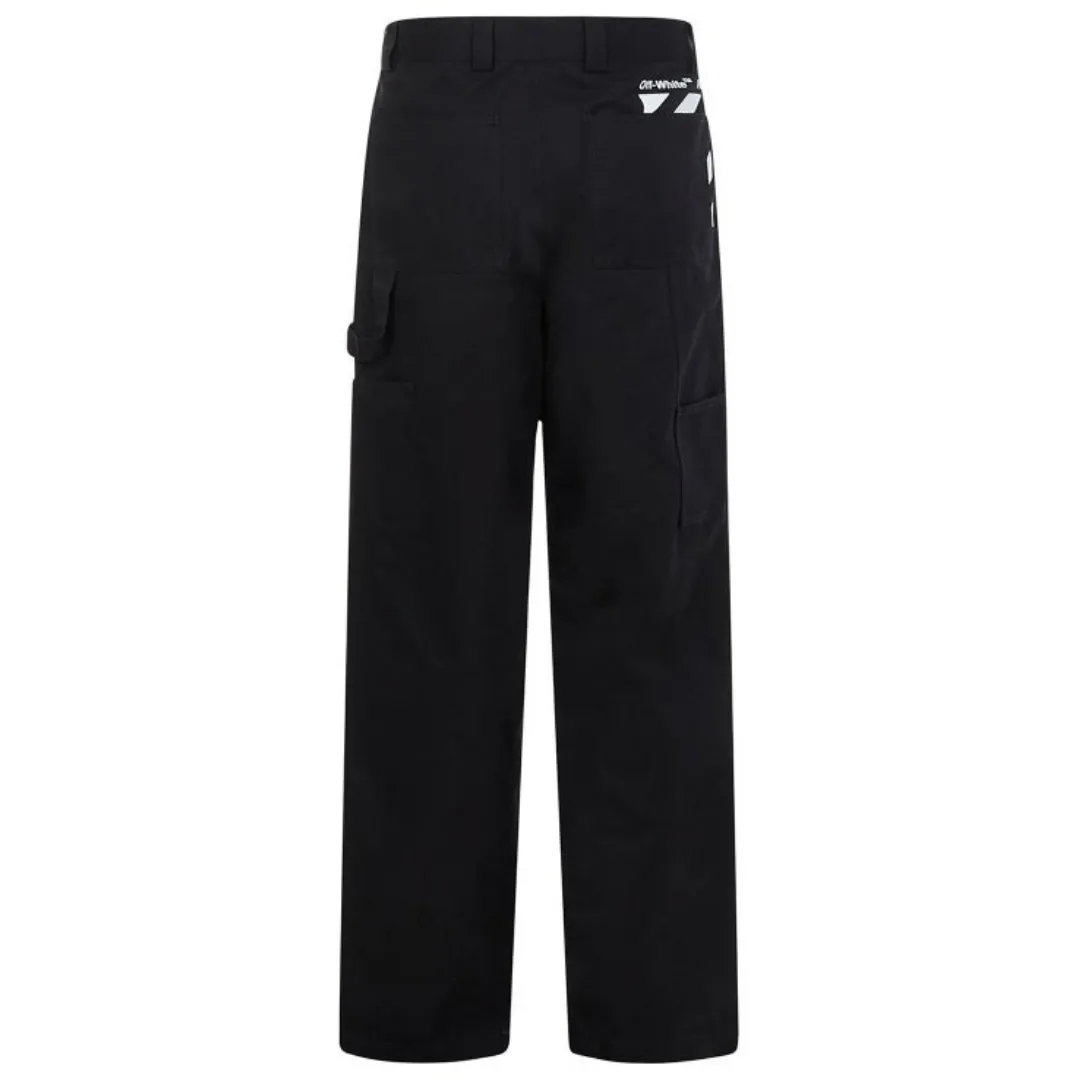Off-White OMCA207C99FAB0011001 Pants Black