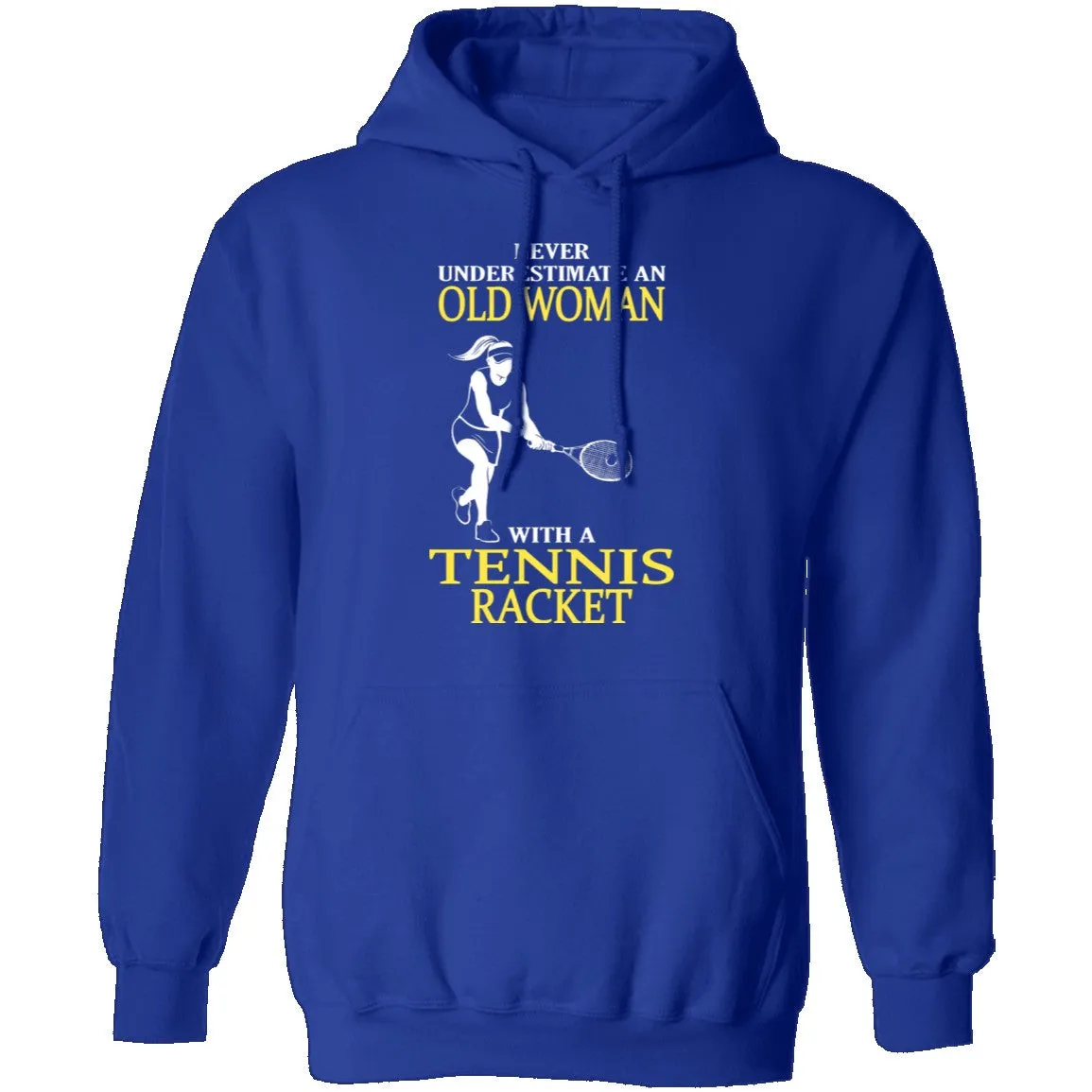 Old Woman With A Tennis Racket T-Shirt