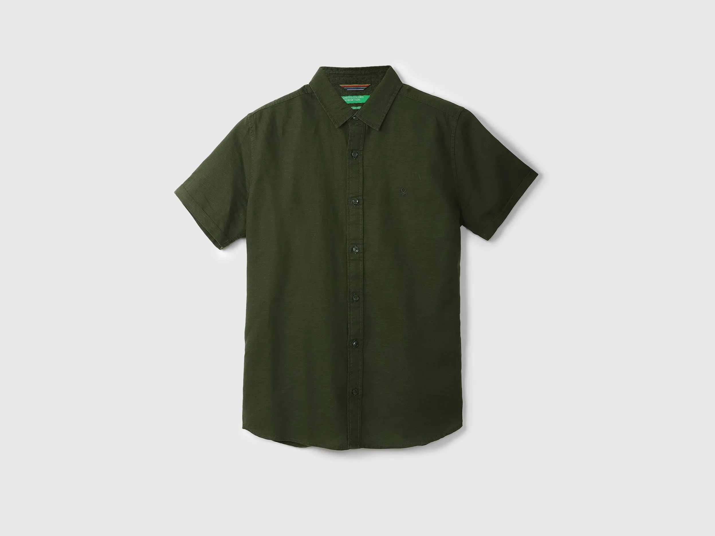 Olive Linen Shirt