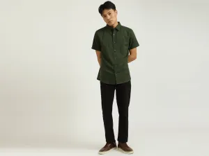 Olive Linen Shirt