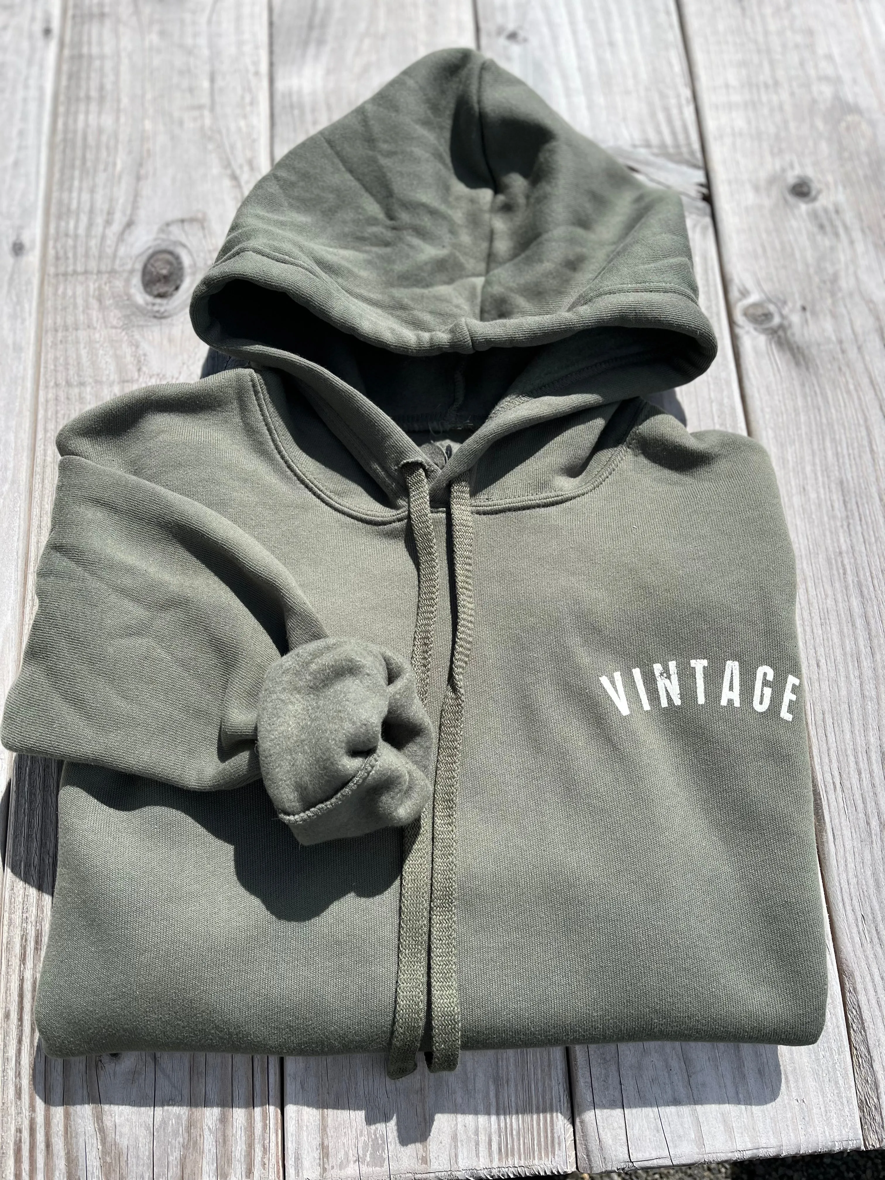 Olive Vintage Hoodie