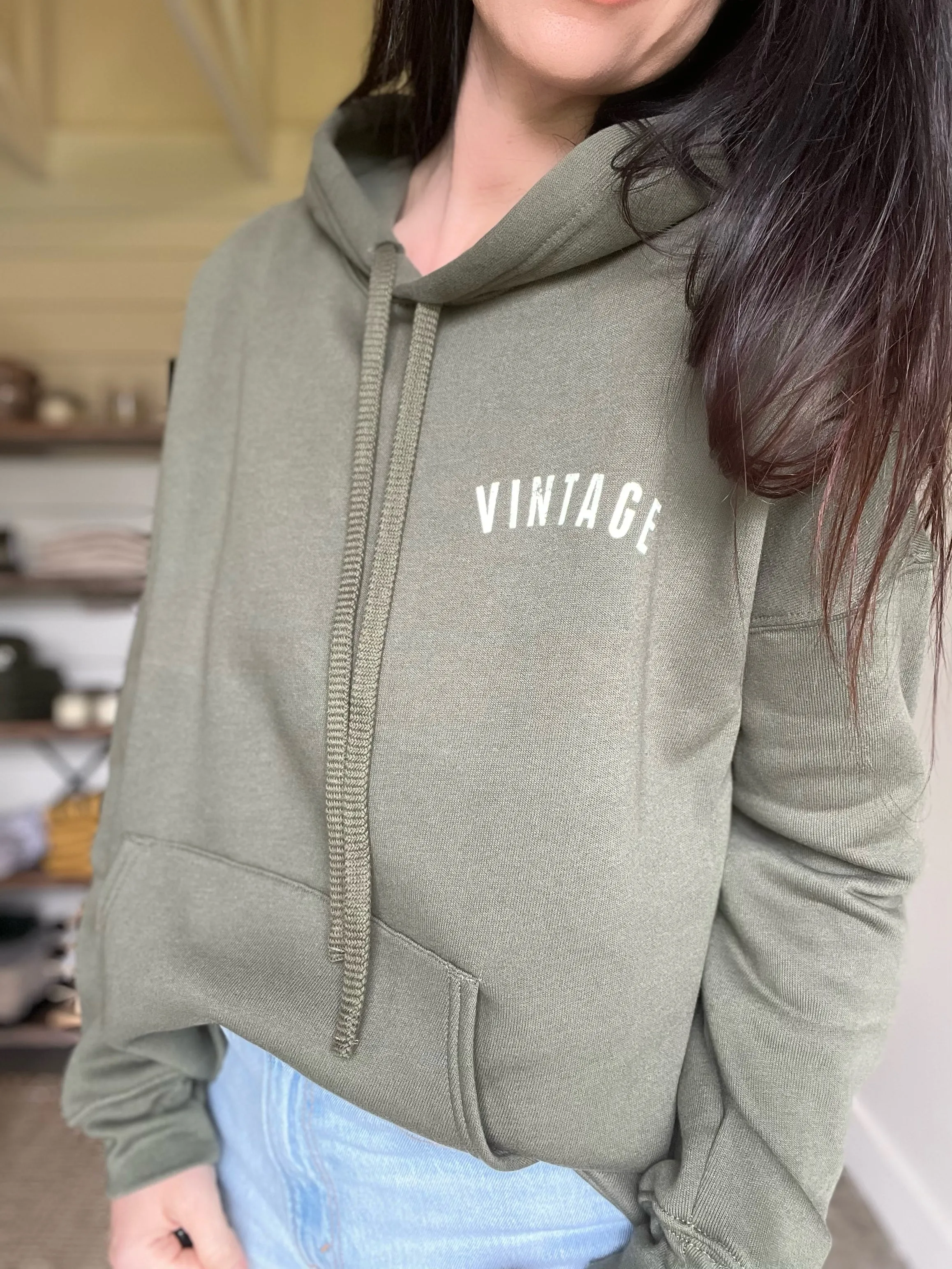 Olive Vintage Hoodie