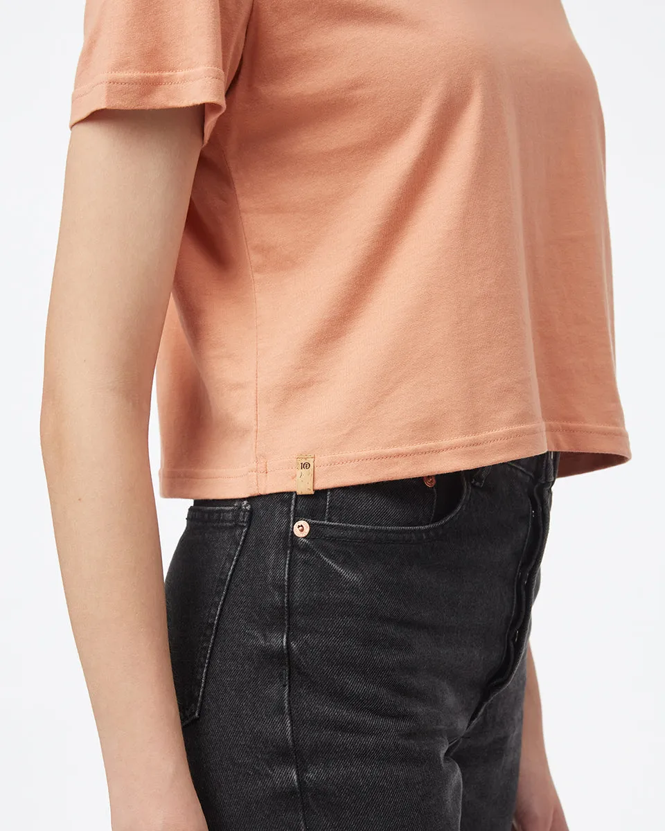 Organic Cotton Relaxed Cropped T-Shirt