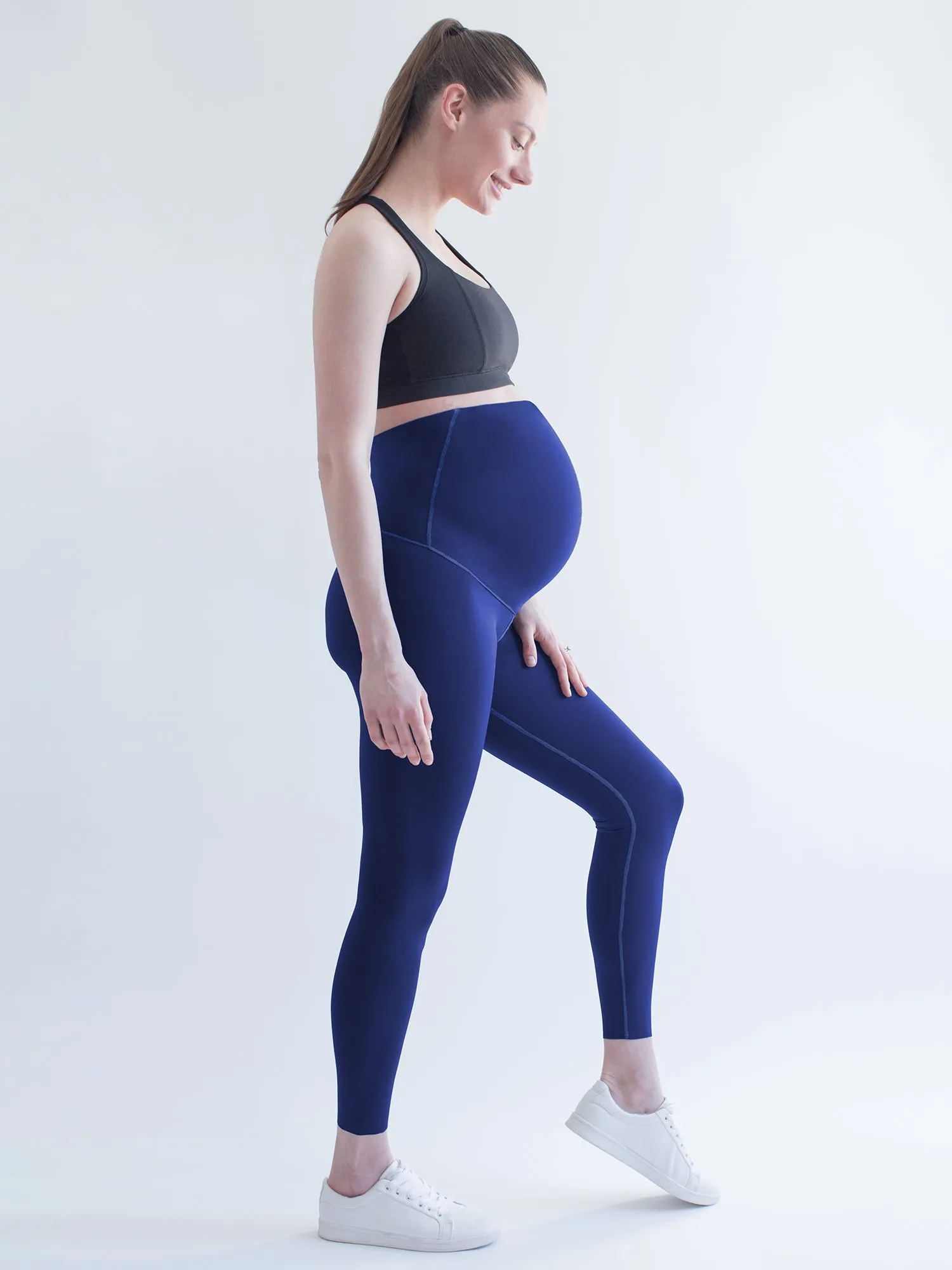 OVER THE BUMP MATERNITY SHAPE PANTS, NIGHT OCEAN