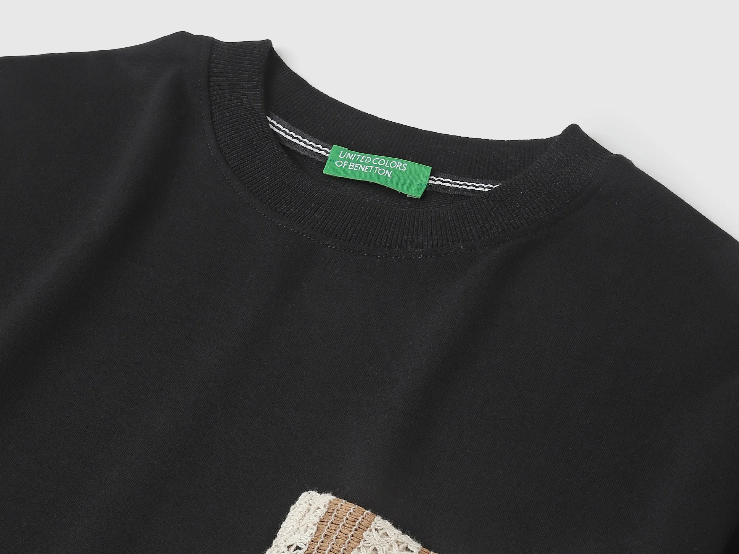 Oversized Fit Round Neck Solid Tshirt