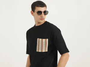 Oversized Fit Round Neck Solid Tshirt