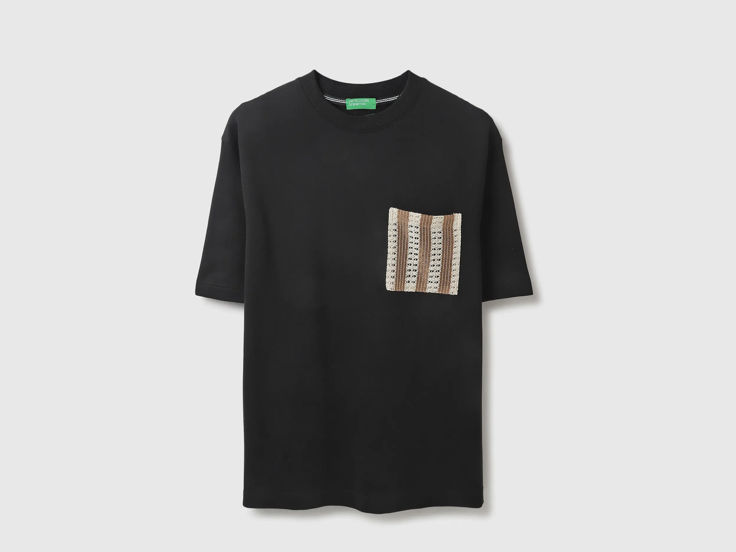 Oversized Fit Round Neck Solid Tshirt
