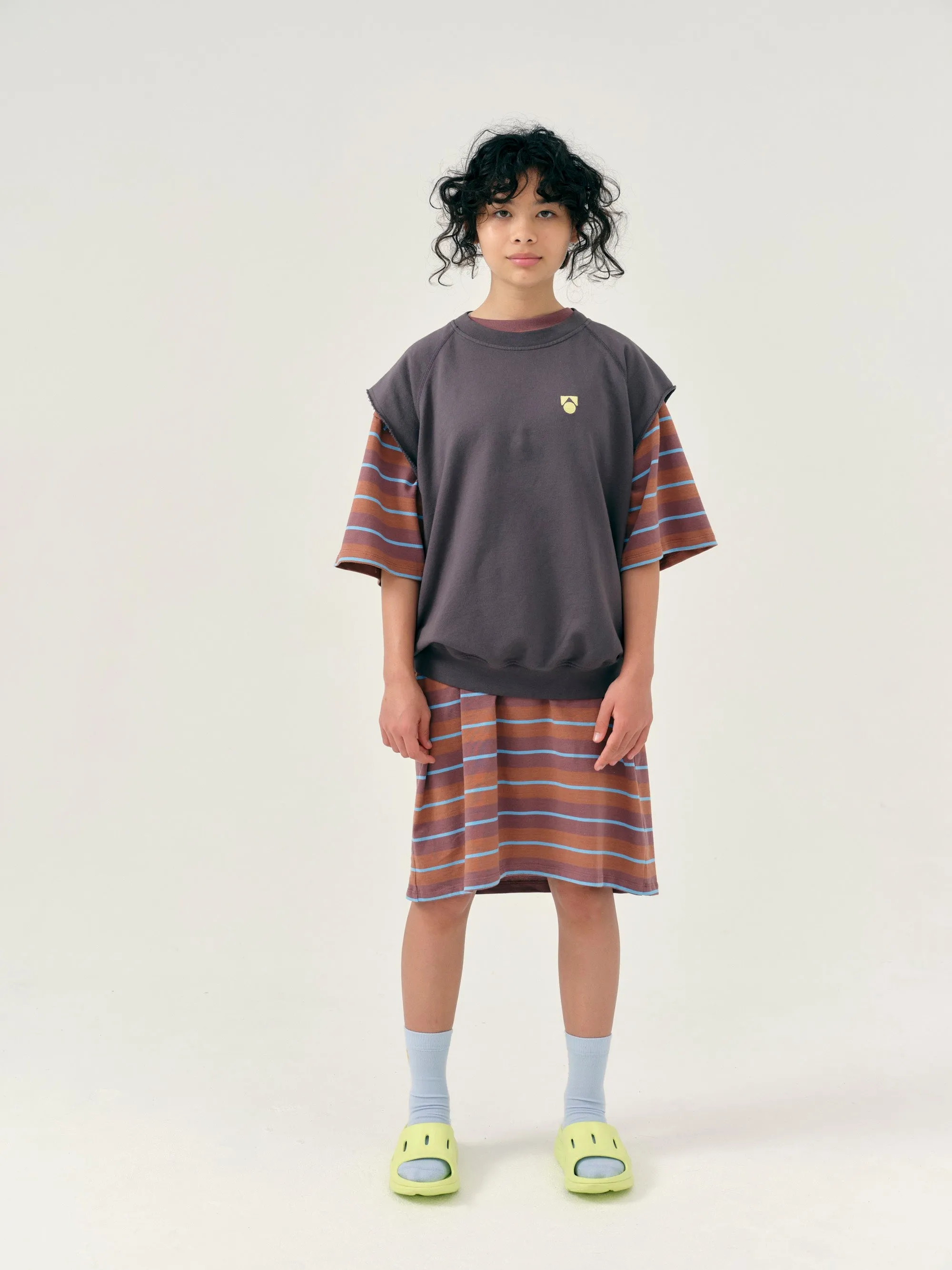 Oversized Tee Dress - Rose Taupe & Russet