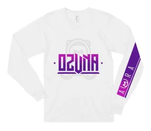 Ozuna Aura Purple Logo Mens Long Sleeve Shirt