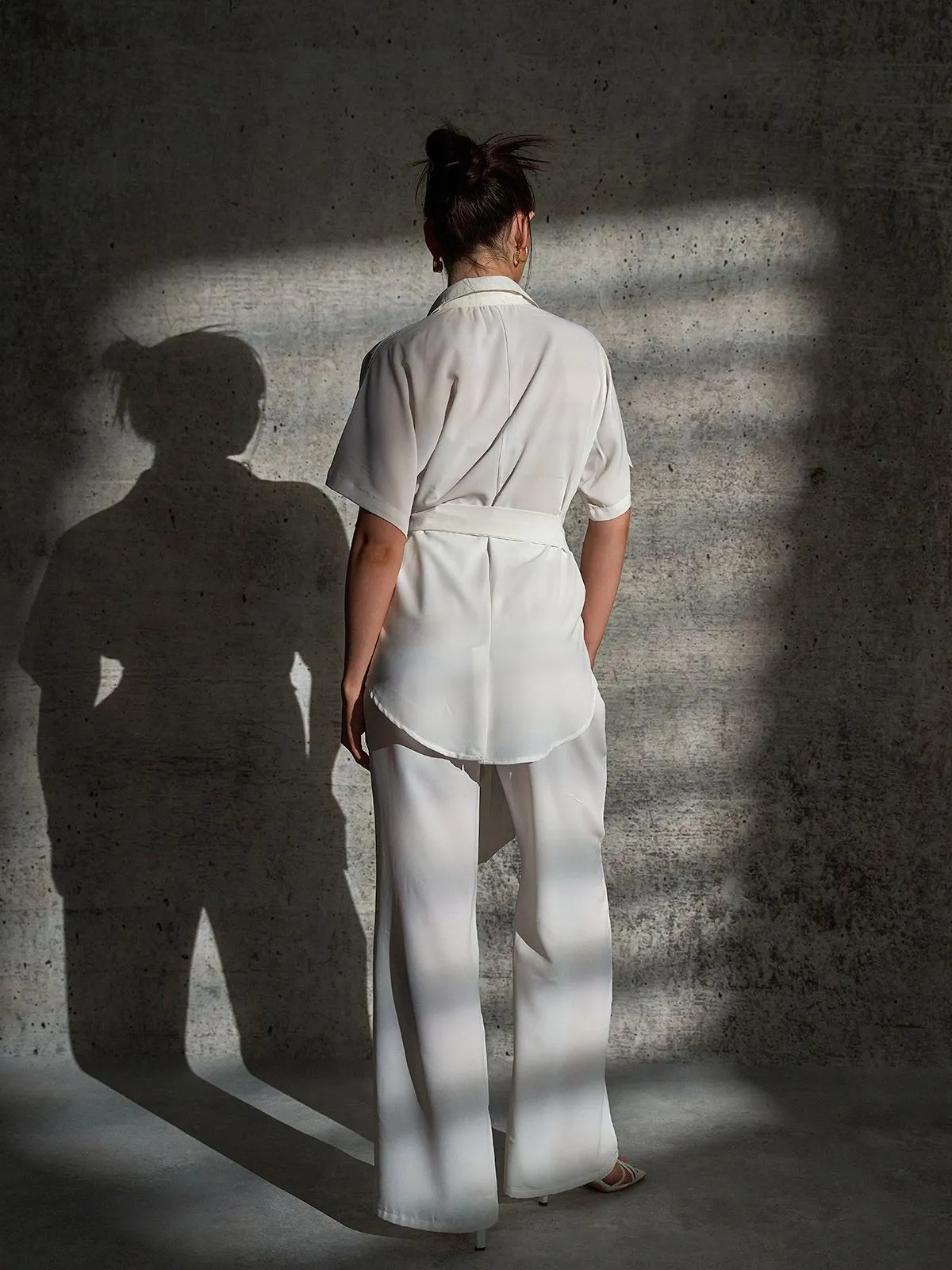 Pants / Shirt in White  -  MARSEL