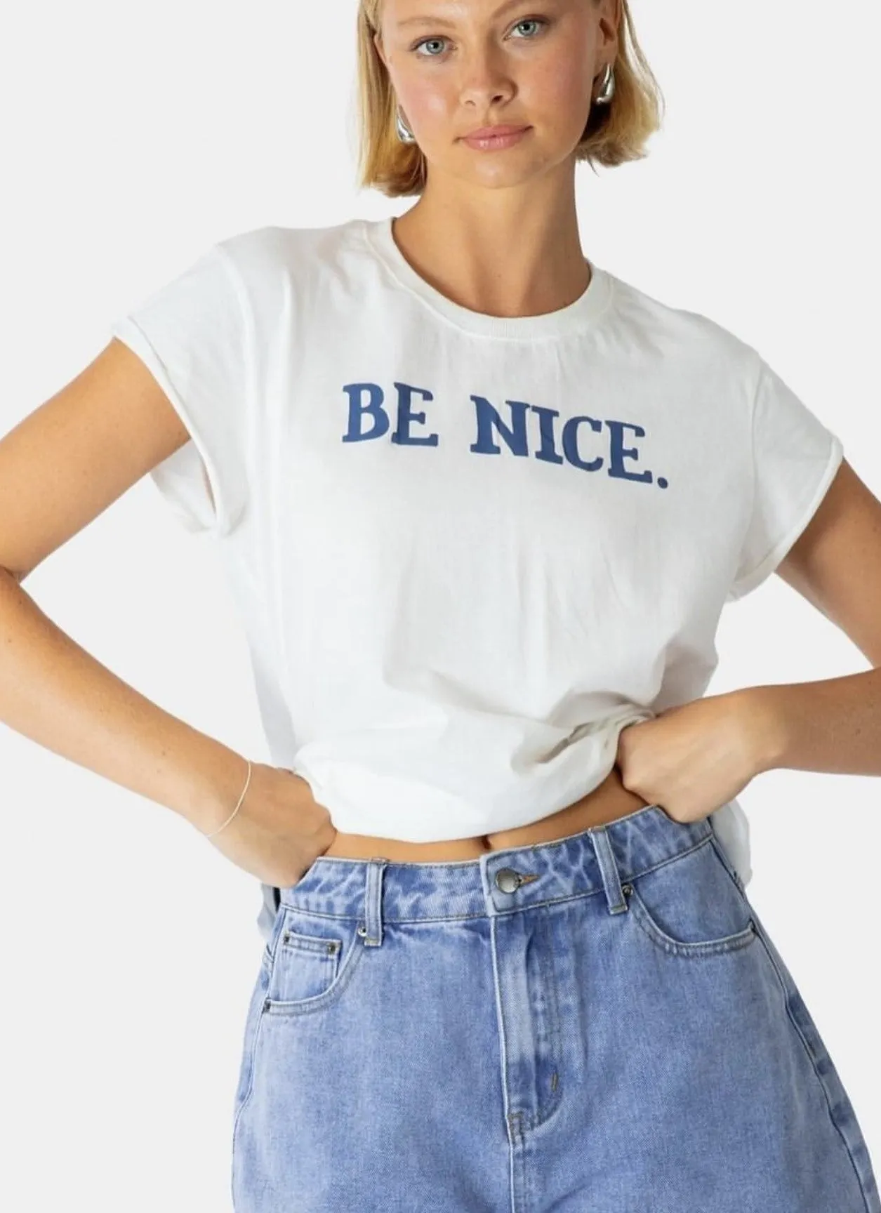 Paper Heart Be Nice Tee