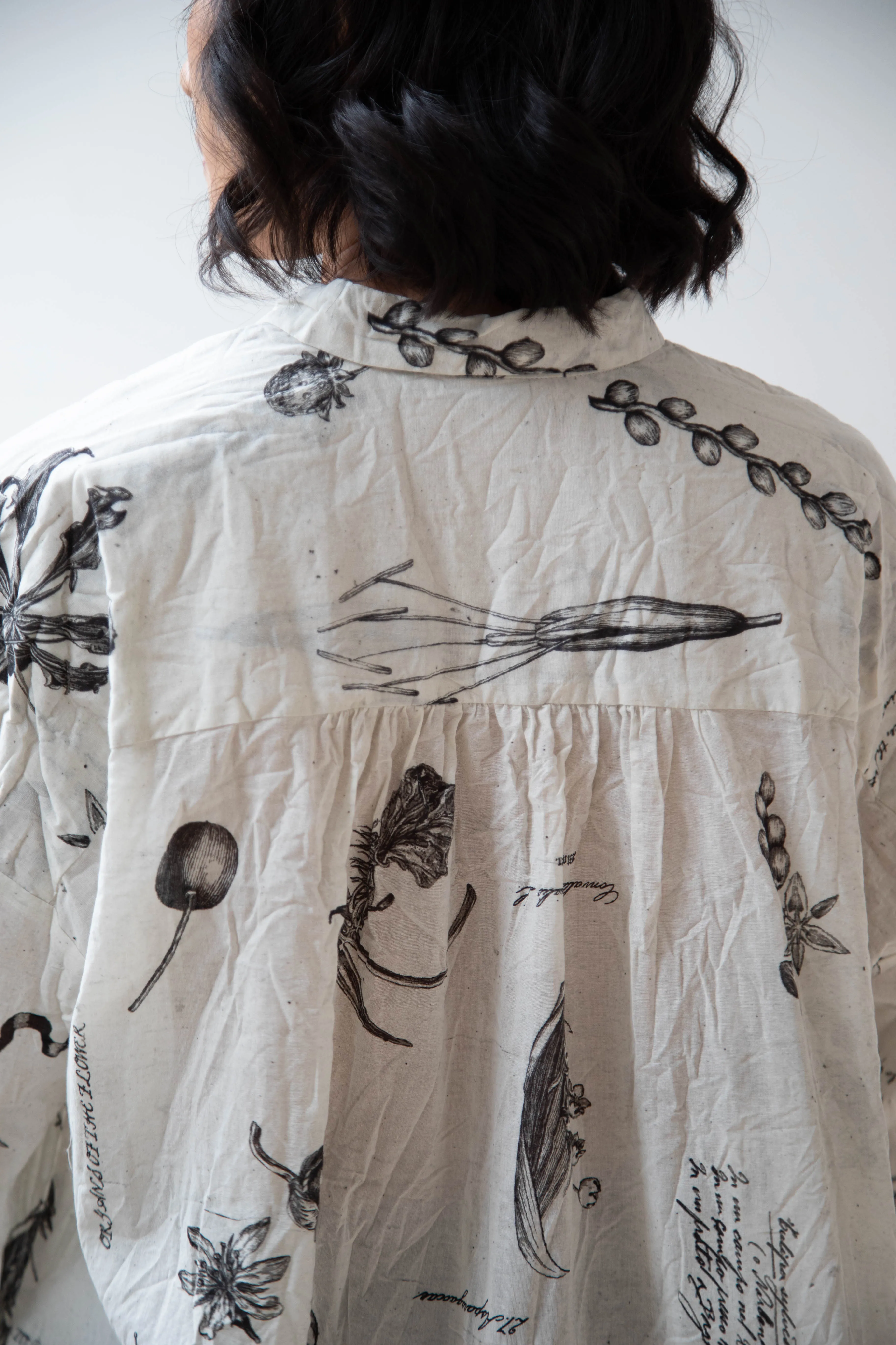 Pas de Calais | Plant Growth Print Blouse Ivory