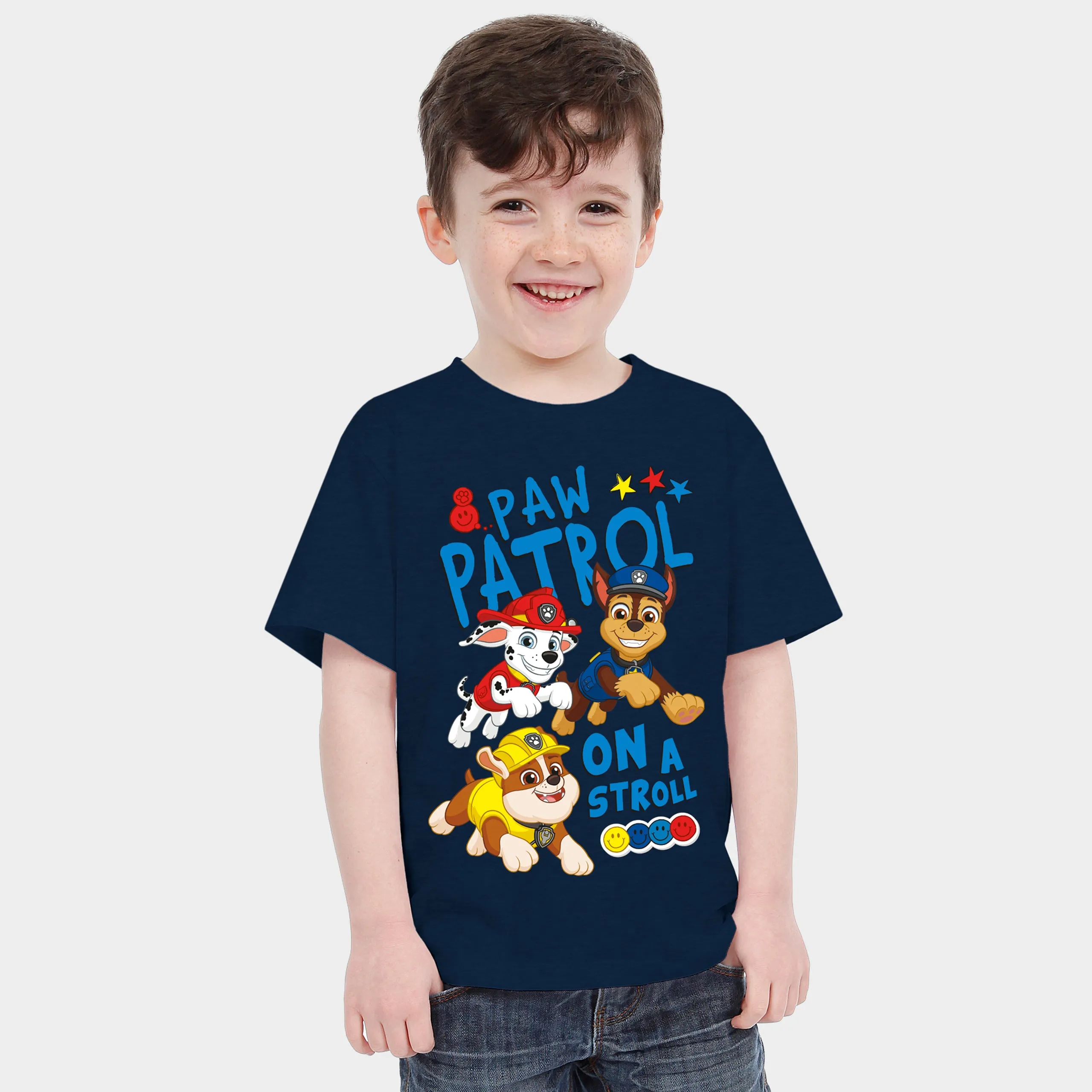 PAW Patrol T-Shirt - Rubble, Marshall, and Chase