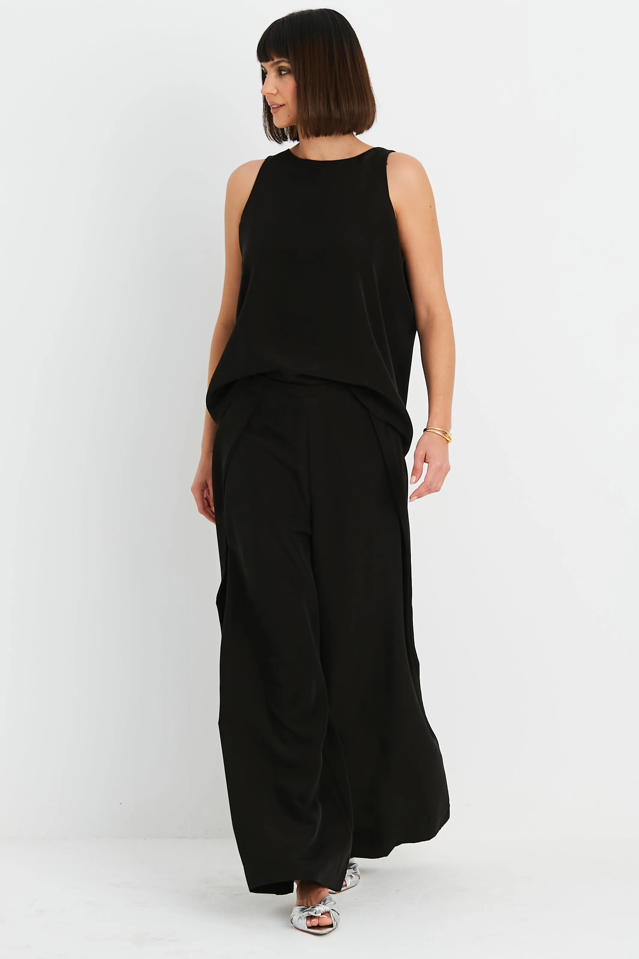 Peachskin Origami Pants